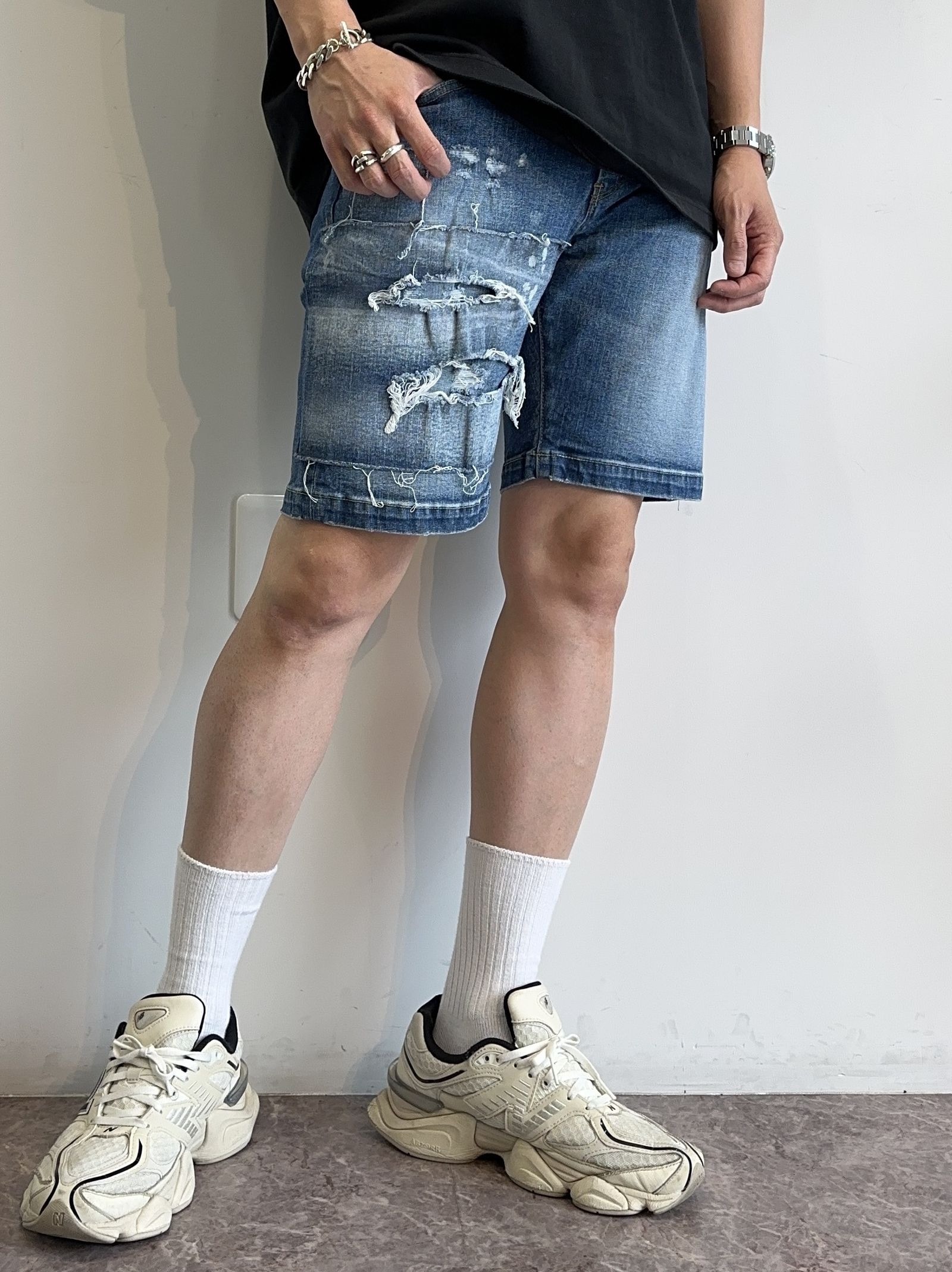 DENIM SHORTS / RC8-HP-013 / ストレッチデニムショーツ / インディゴC
