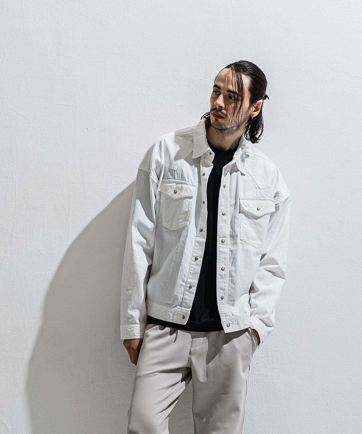 WESTAN JK / DP1-JK-004 / ウエスタンシャツジャケット / ホワイト (3月中旬入荷予定)