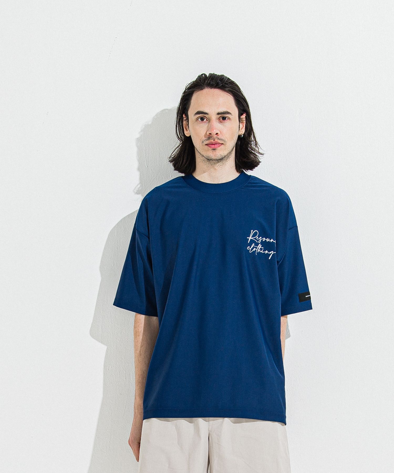 ID RUSH OVER T / RC36-T-011 / バックロゴラッシュガードビッグTシャツ / ネイビー