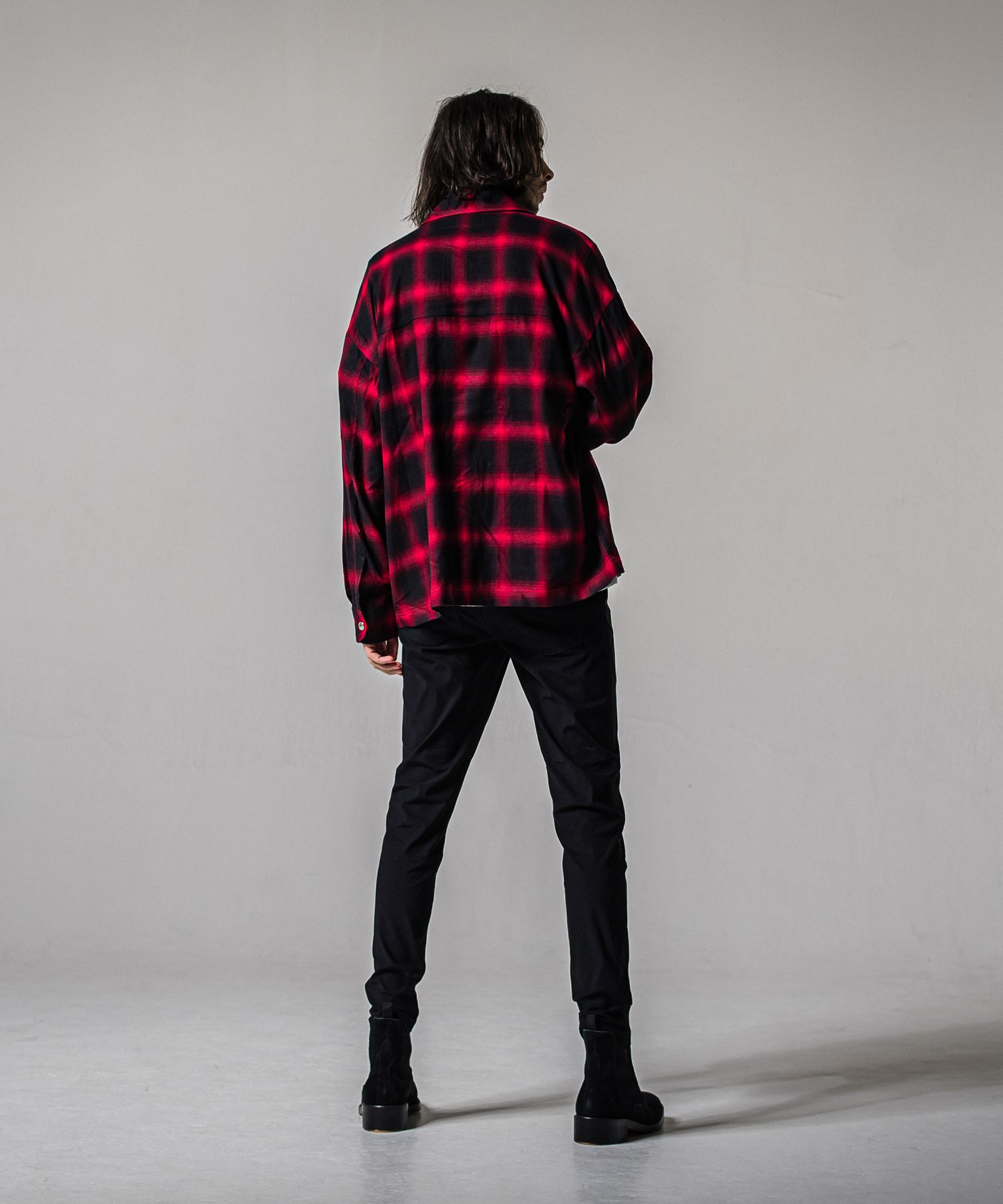 50S CHECK JK / RC39-JK-007C / チェックシャツジャケット / レッド (2月中旬入荷予定)