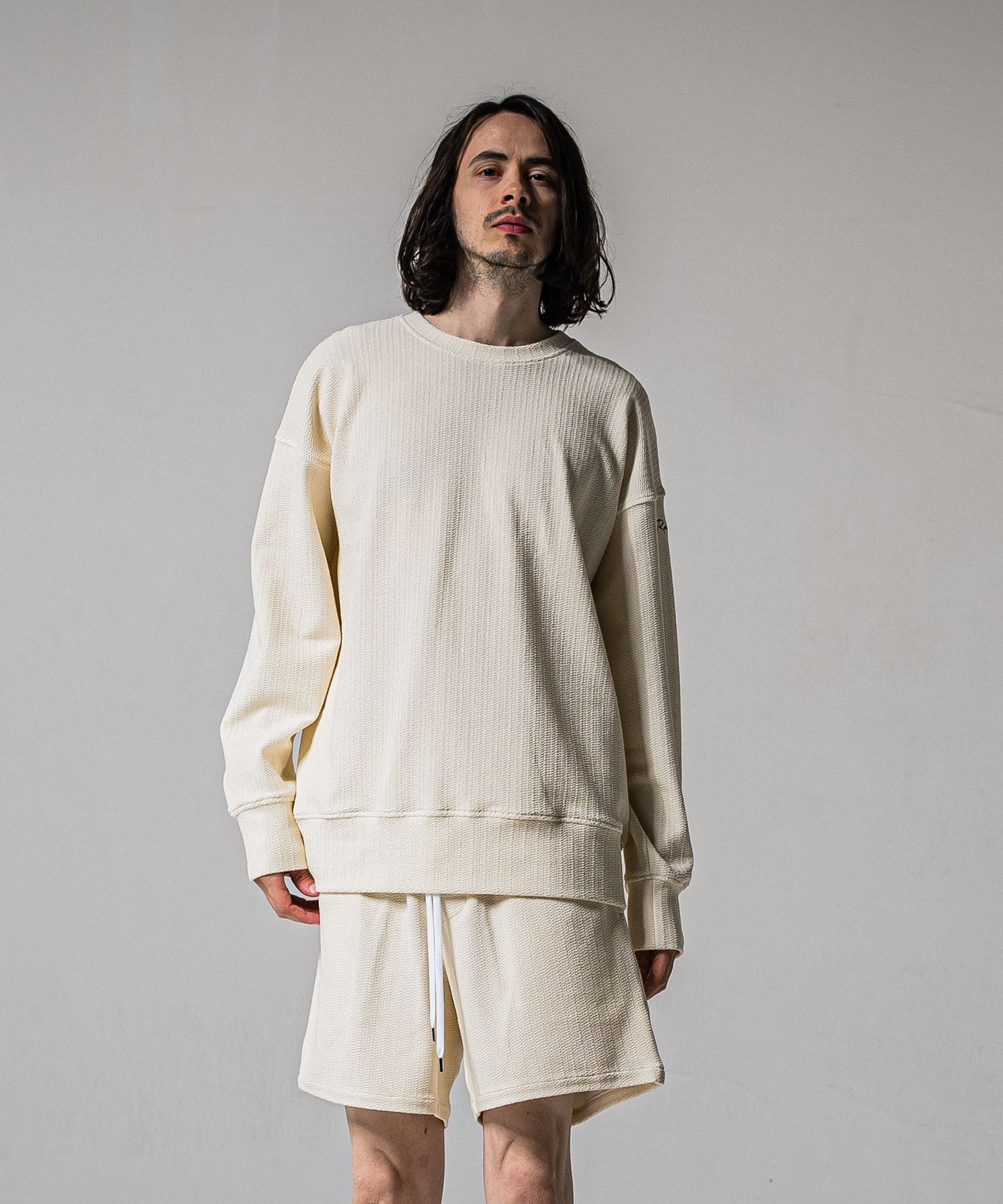 BLISTER TRAINER / RC39-C-004 / ブリスターニットトレーナー / オフホワイト (1月中旬入荷予定)