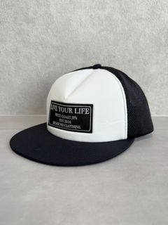LIVE MESH CAP / RC35-CAP-001 / ロゴワッペンメッシュキャップ / ブラック×ホワイト