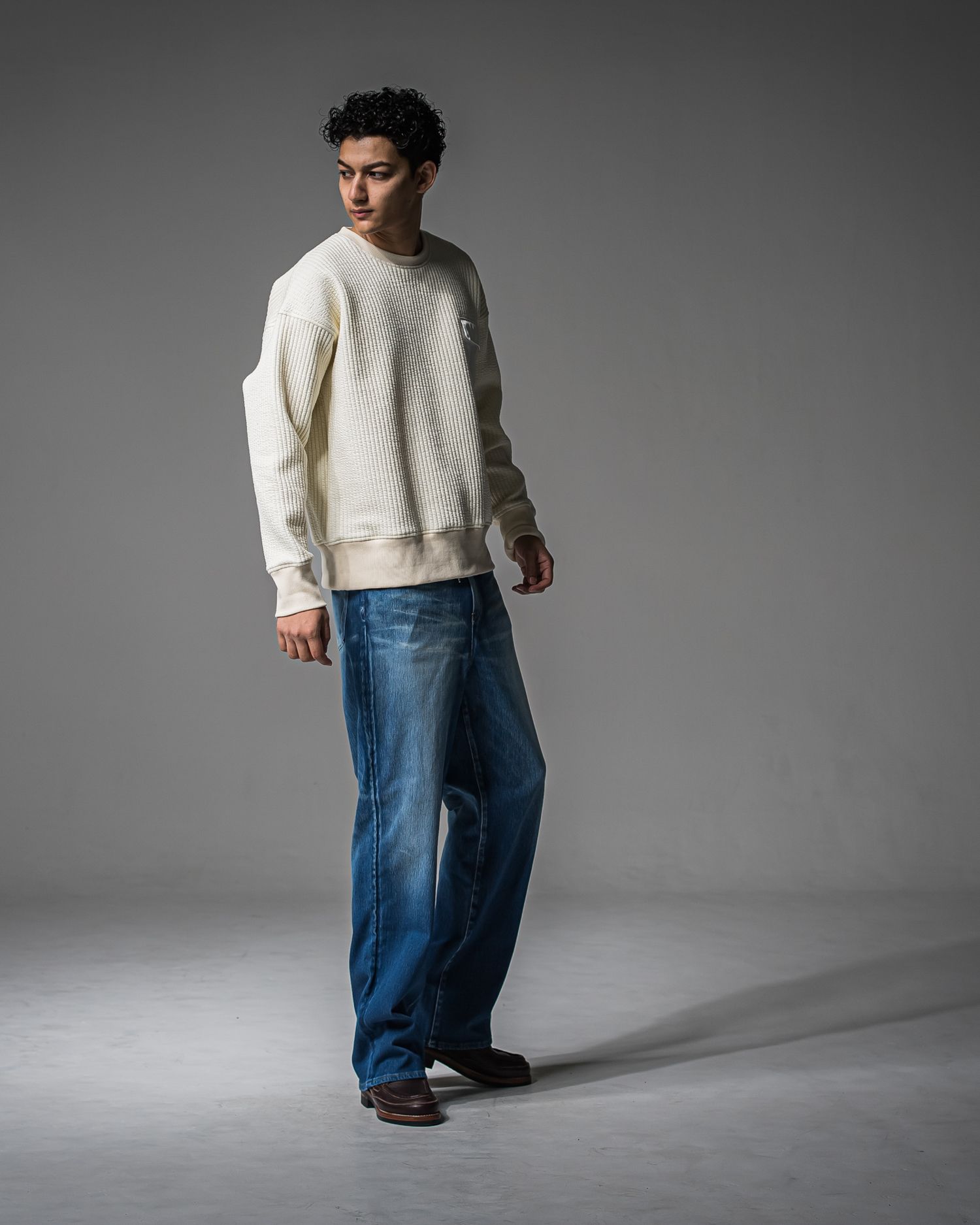 KING DENIM JERSEY / RC37-ST-005 / デニムジャージ バギーワイドパンツ / ライトインディゴ