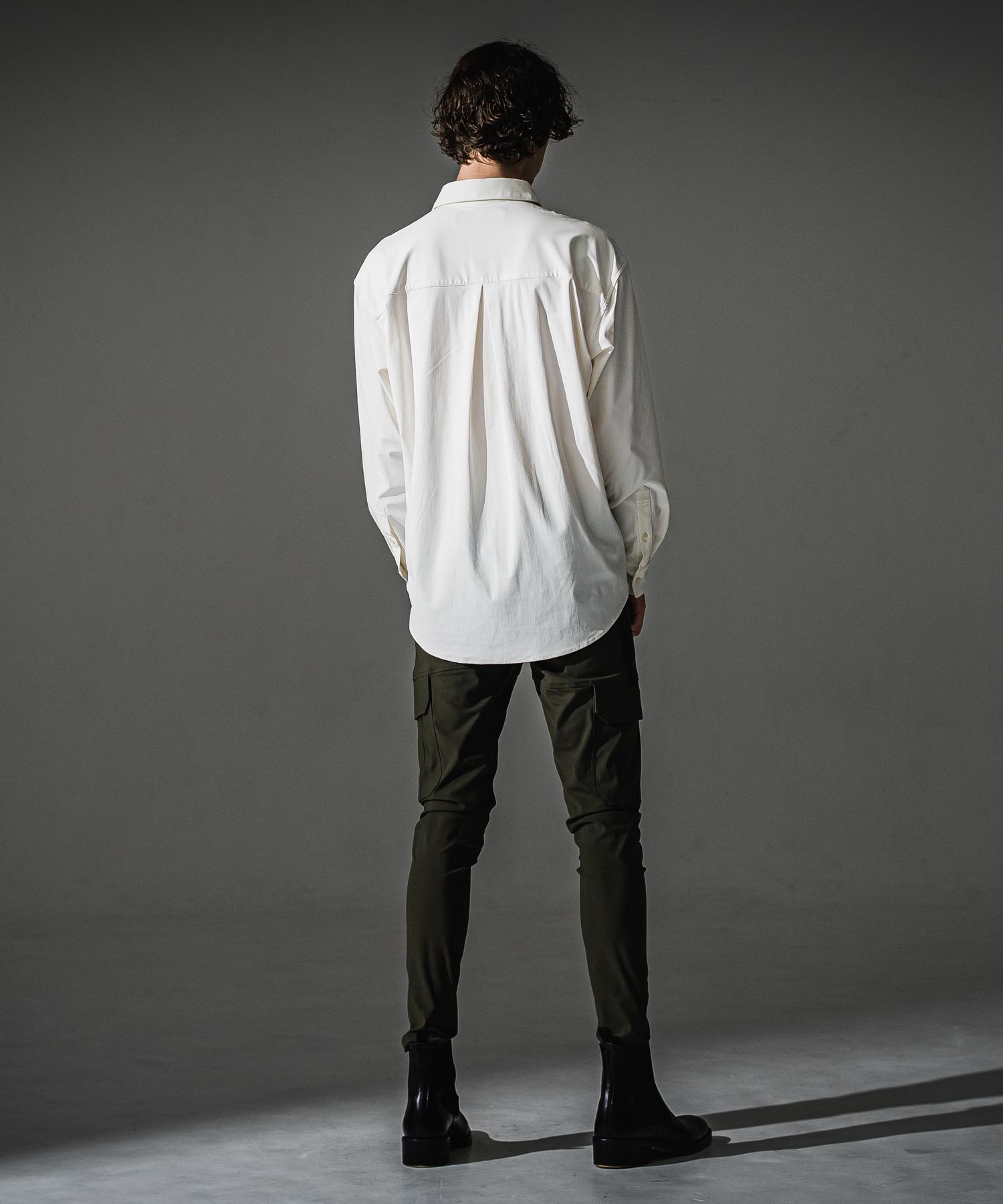 NYLON JACK SHIRTS / RC41-SH-001 / オーバーサイズナイロンシャツ / ホワイト (7月下旬入荷予定)