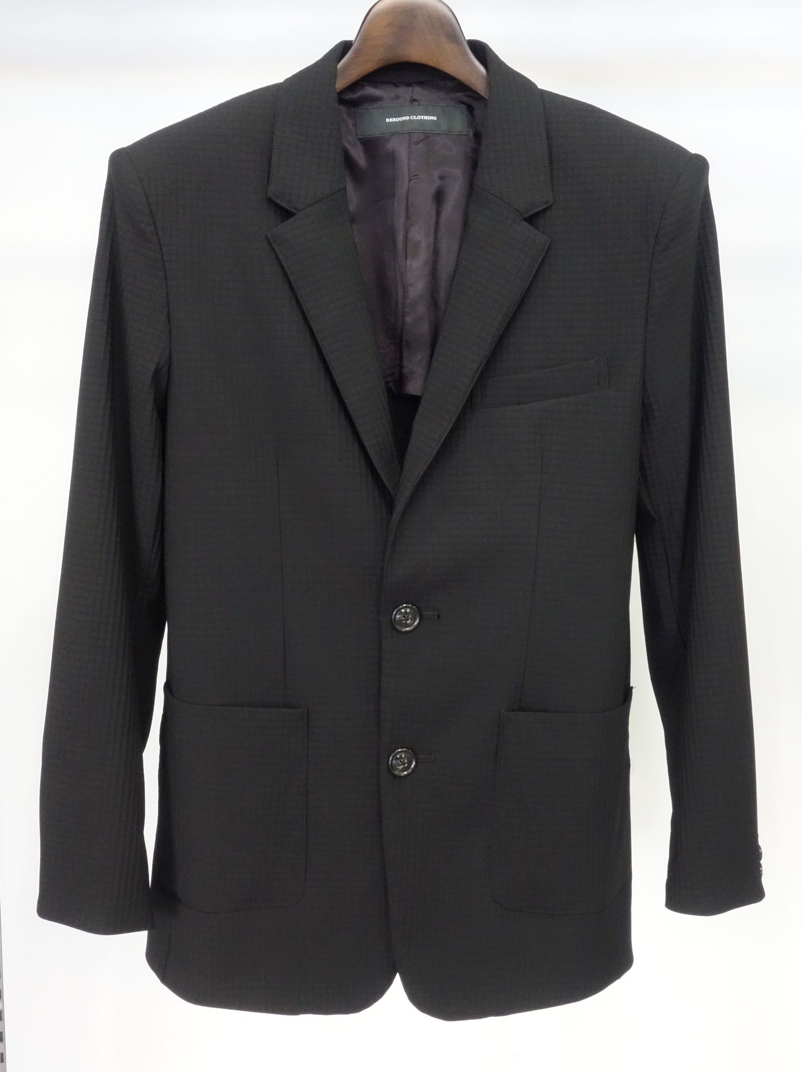 RIP ALBERT JACKET / RC25-JK-002 / リップルテーラードジャケット / ブラック