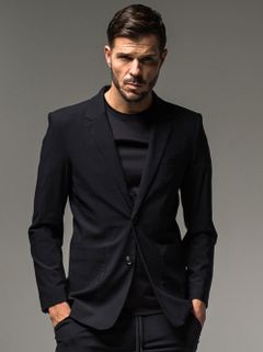 NYLON ALBERT JACKET / RC27-JK-002 / ナイロンテーラードジャケット / ブラック