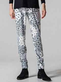 CHRIS EASY TUCK PANTS / RC39-ST-016T / ナイロンイージータックパンツ / バンダナホワイト (3月上旬入荷予定)