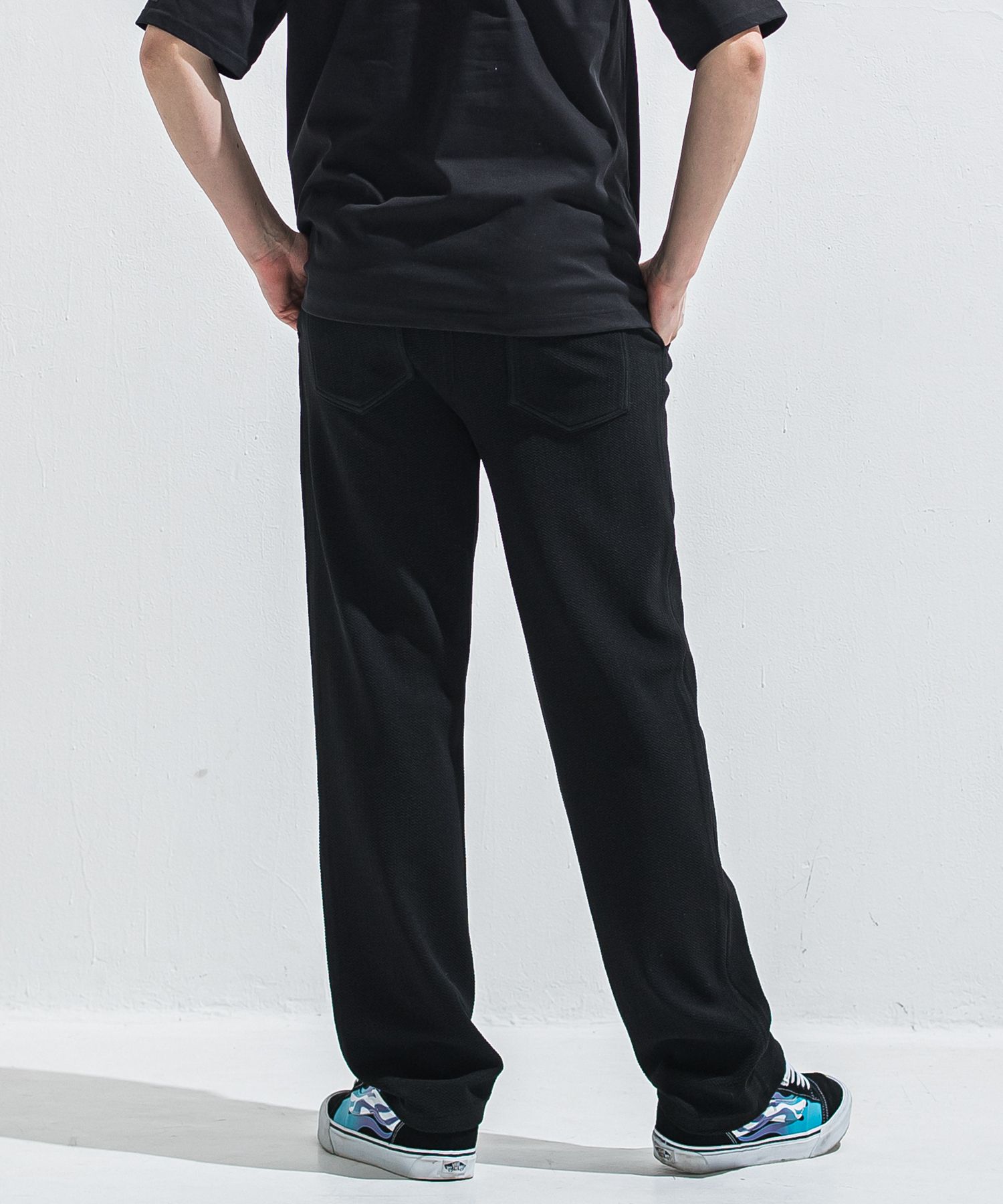 SEMI WIDE TUCK PANTS / RC40-ST-016WT / セミワイドタックパンツ / ブリスターブラック (4月中旬入荷予定)
