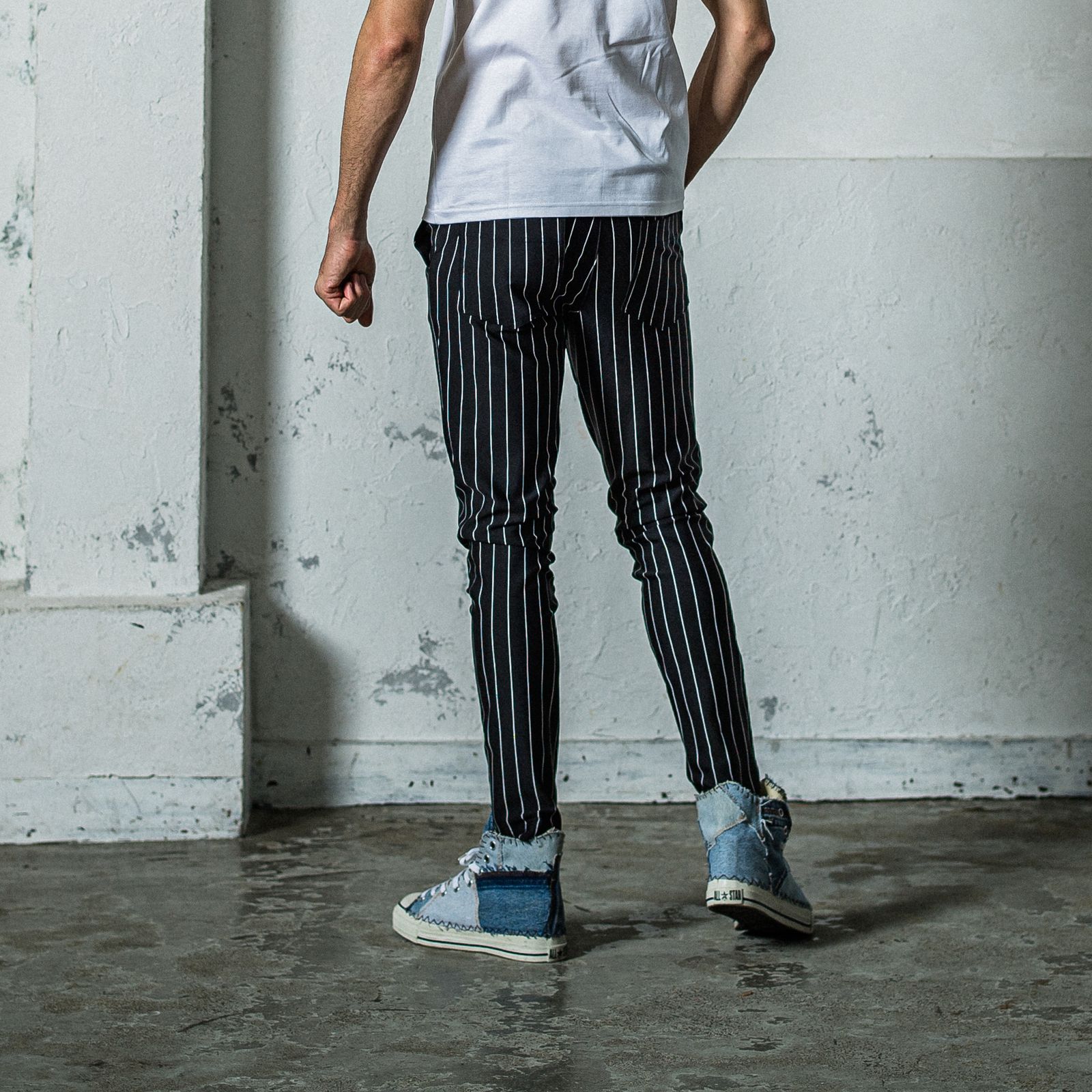 CHRIS EASY PANTS / RC35-ST-016 / イージーパンツ / ブラックストライプ