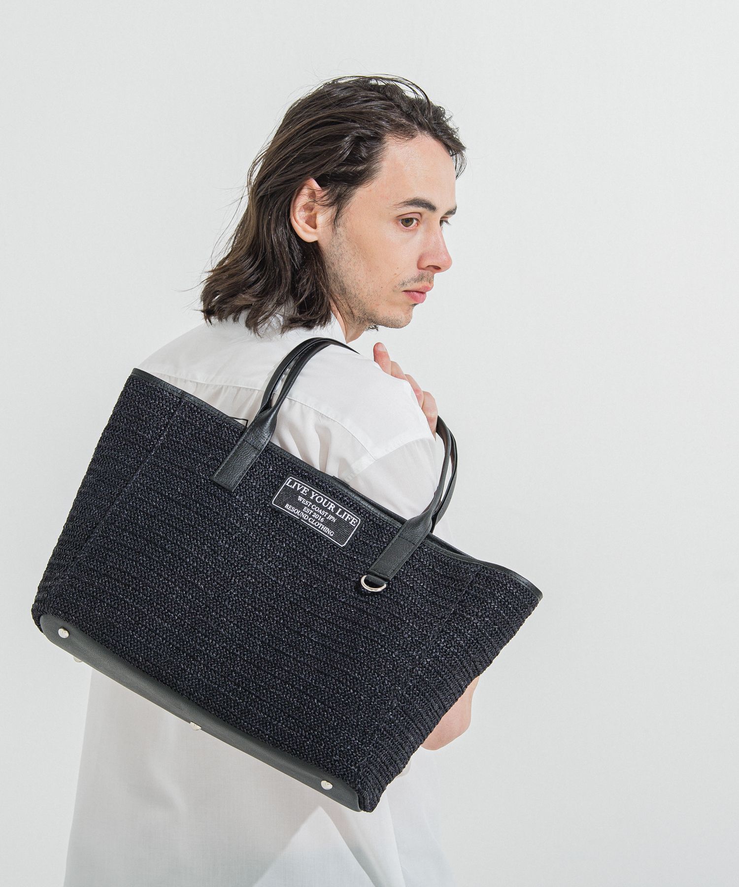 MESH TOTE BAG / RC36-BAG-002RD / メッシュトートバッグ / ブラック