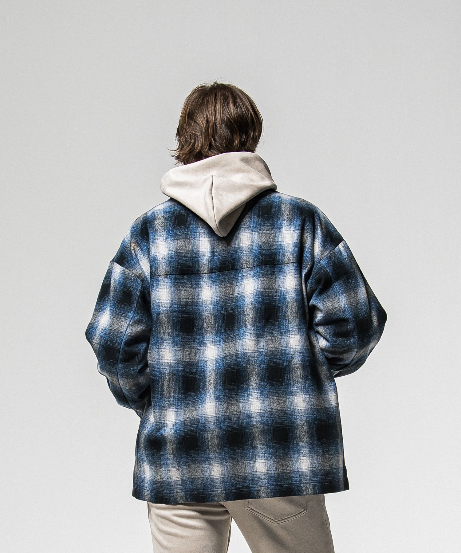 FLANNEL CHECK JK / RC38-JK-007 / フランネルチェックCPOジャケット / ブルー (10月中旬入荷予定)