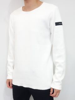 ST COTTON WAFFLE THERMAL / BASIC-CUT-001 / サーマル長袖Tシャツ / ホワイト