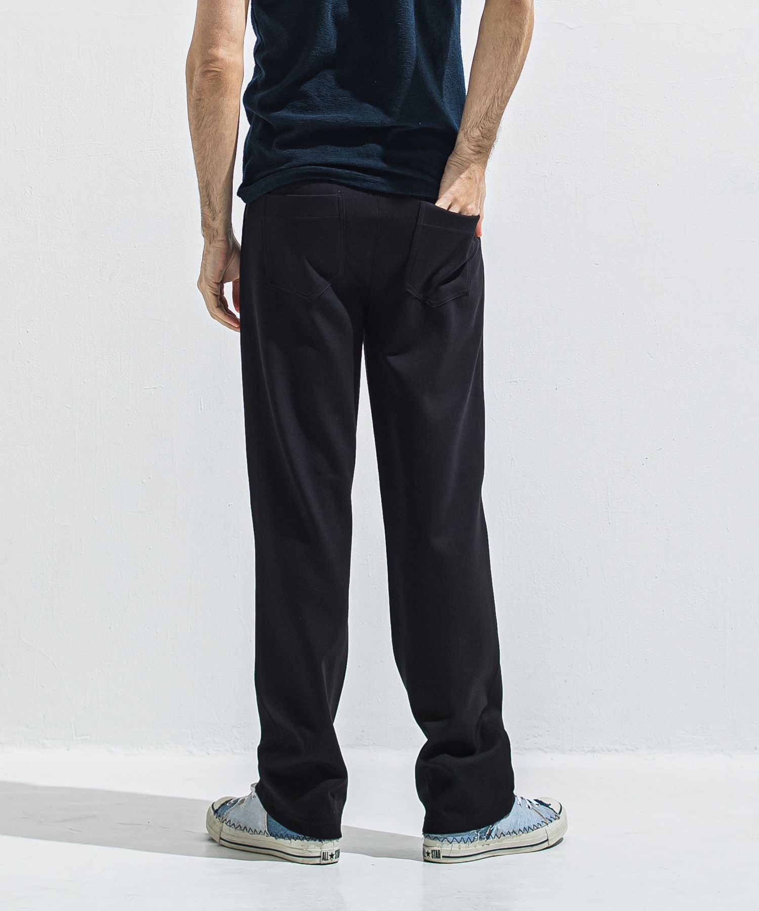 SEMI WIDE TUCK PANTS / RC40-ST-016WT / セミワイドタックパンツ / ダンボールブラック (4月中旬入荷予定)