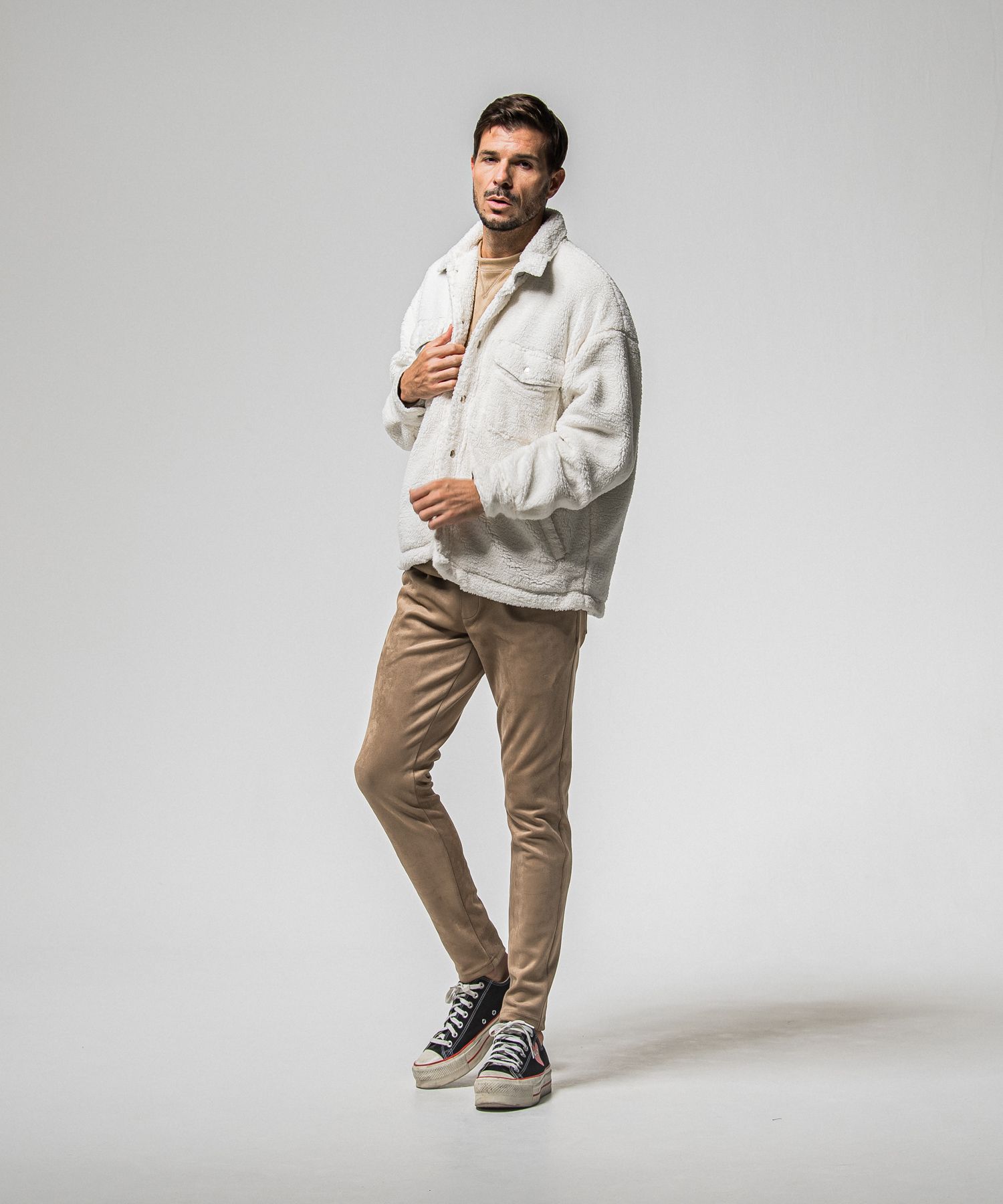 SUEDE DROP TRAINER / RC38-C-005 / スエードトレーナー / ブラウン (1月上旬入荷予定)
