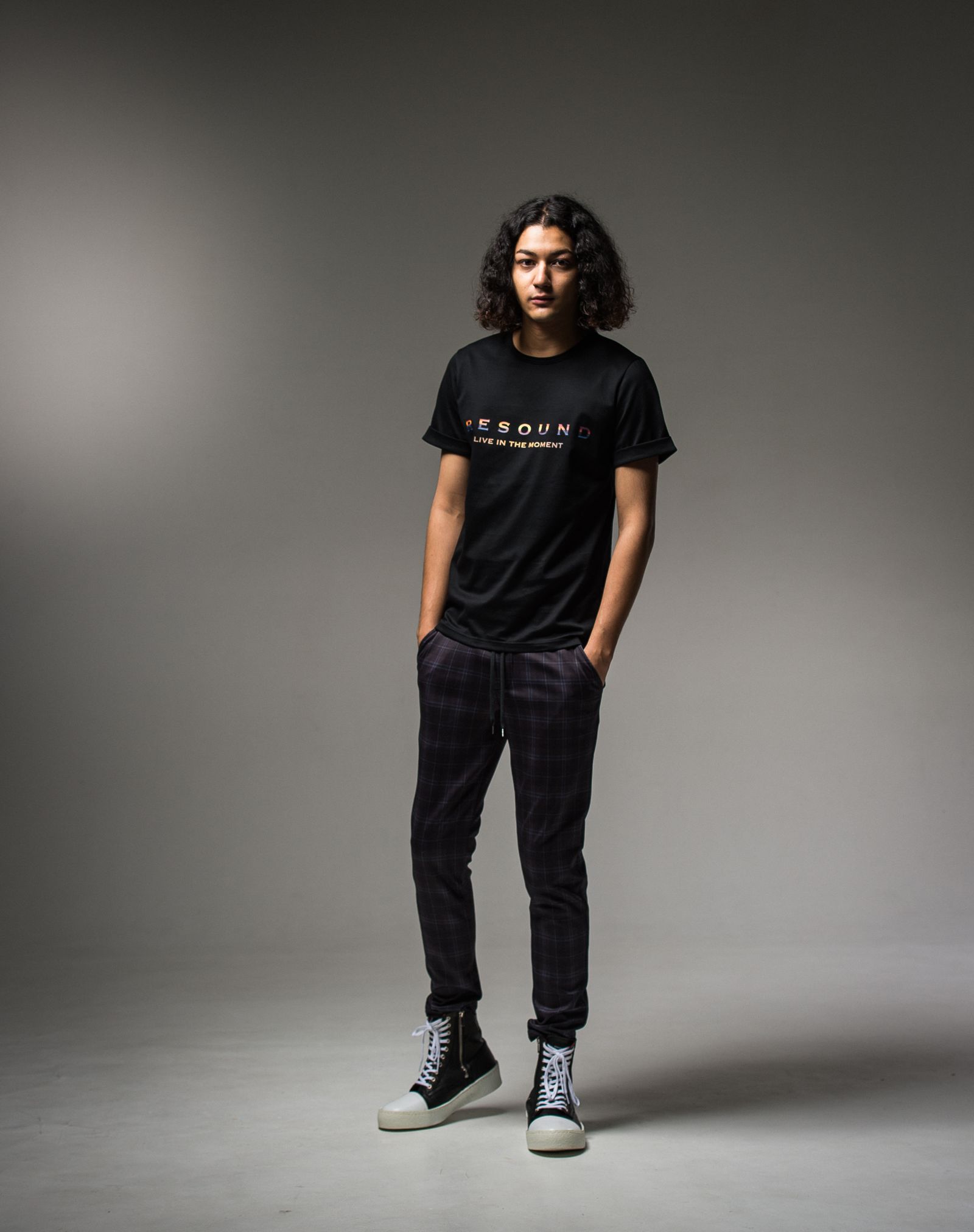 BEACH ROGO ROLL UP JERSEY TEE / RC23-T-004 / ロゴプリントTシャツ