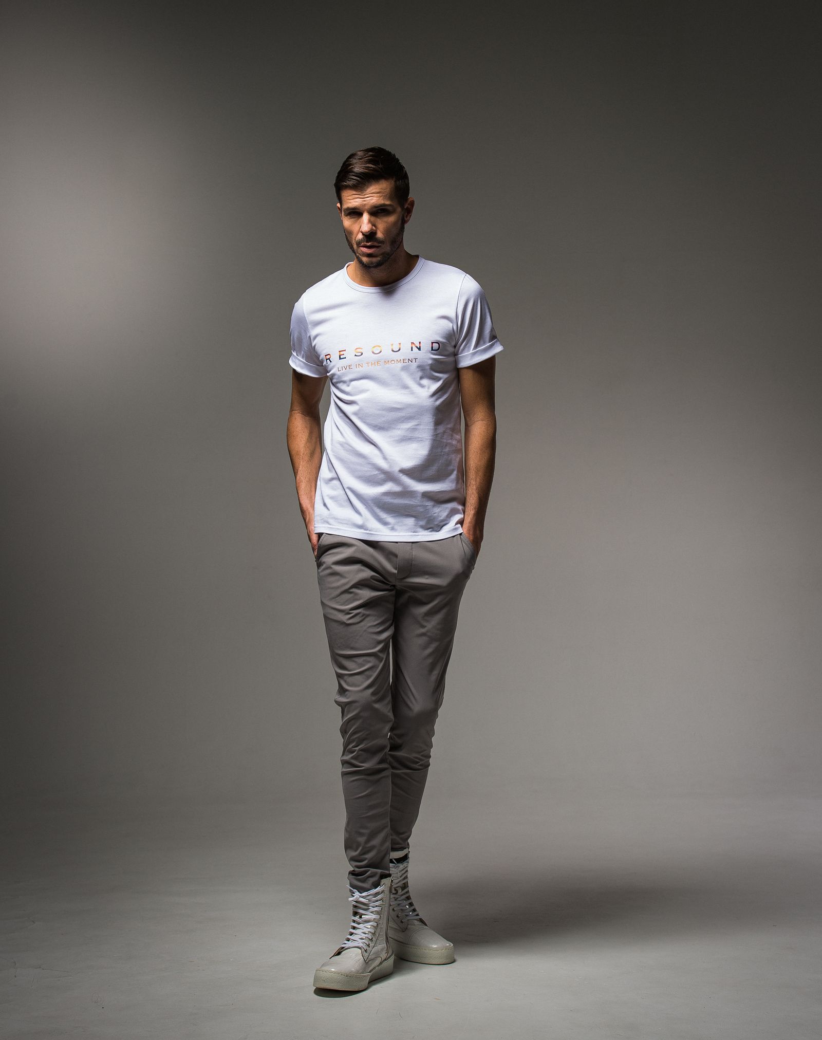 BEACH ROGO ROLL UP JERSEY TEE / RC23-T-004 / ロゴプリントTシャツ