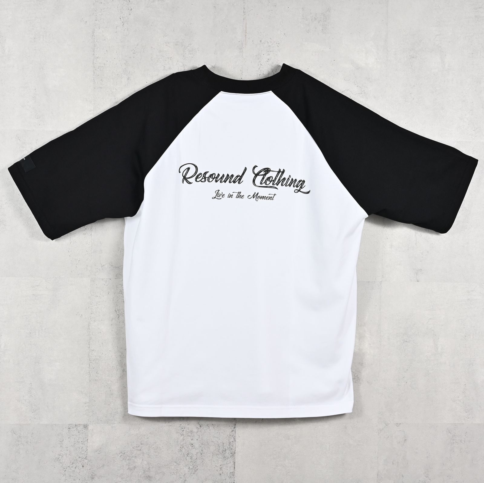 BACK RC RAGLAN OVER TEE / RC39-T-001 / バックロゴラグランビッグTシャツ / ホワイト×ブラック (4月上旬入荷予定)