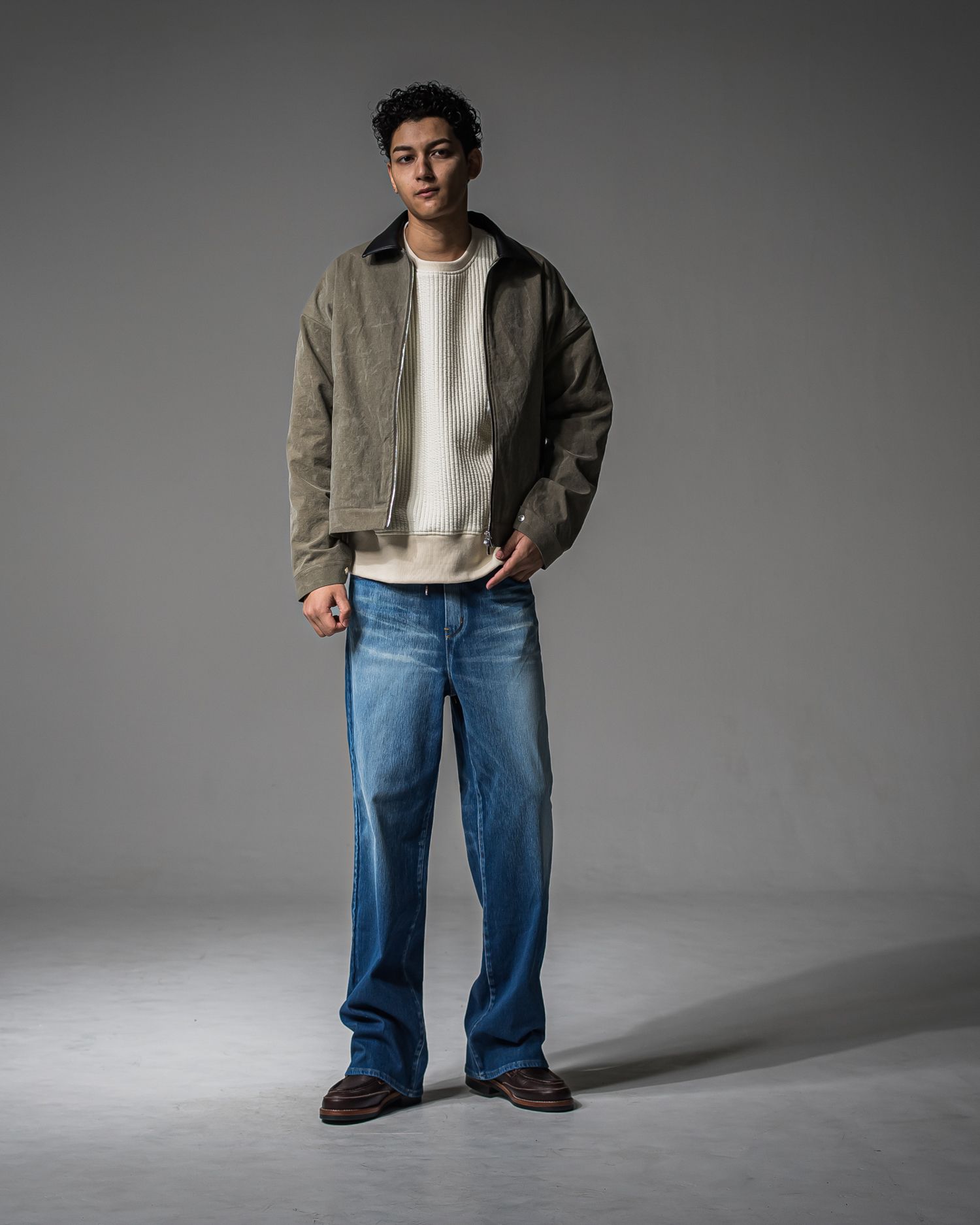 KING DENIM JERSEY / RC37-ST-005 / デニムジャージ バギーワイドパンツ / ライトインディゴ