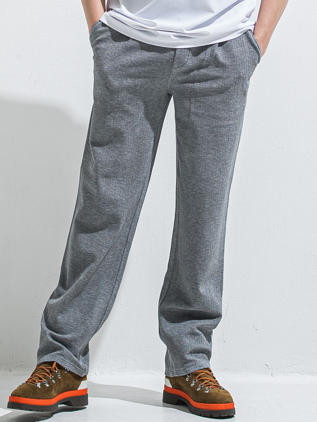 SEMI WIDE TUCK PANTS / RC40-ST-016WT / セミワイドタックパンツ / ブリスターグレー (4月中旬入荷予定)