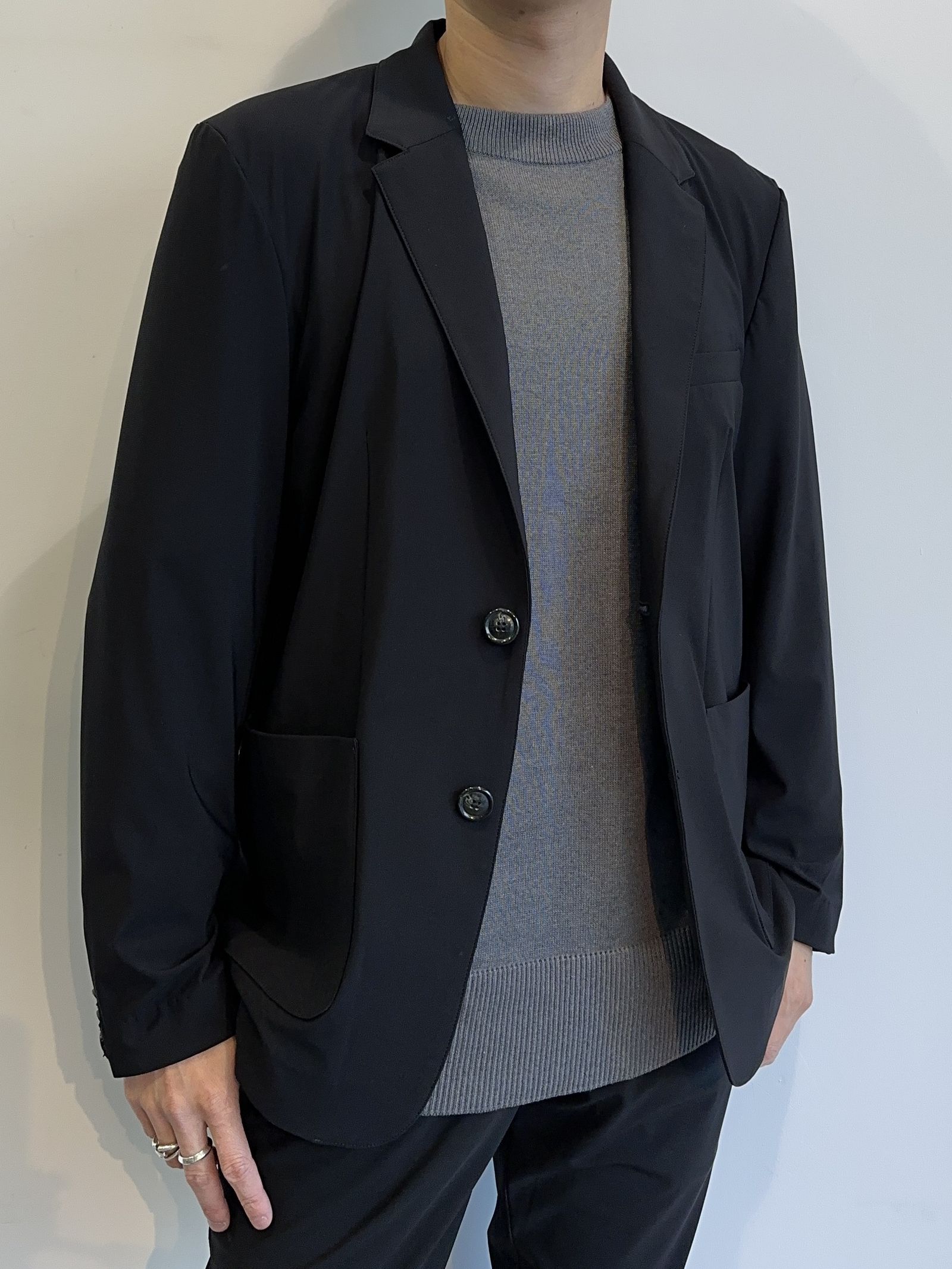 PK JACKET / RC29-JK-006 / ポケッタブルテーラードジャケット / ブラック