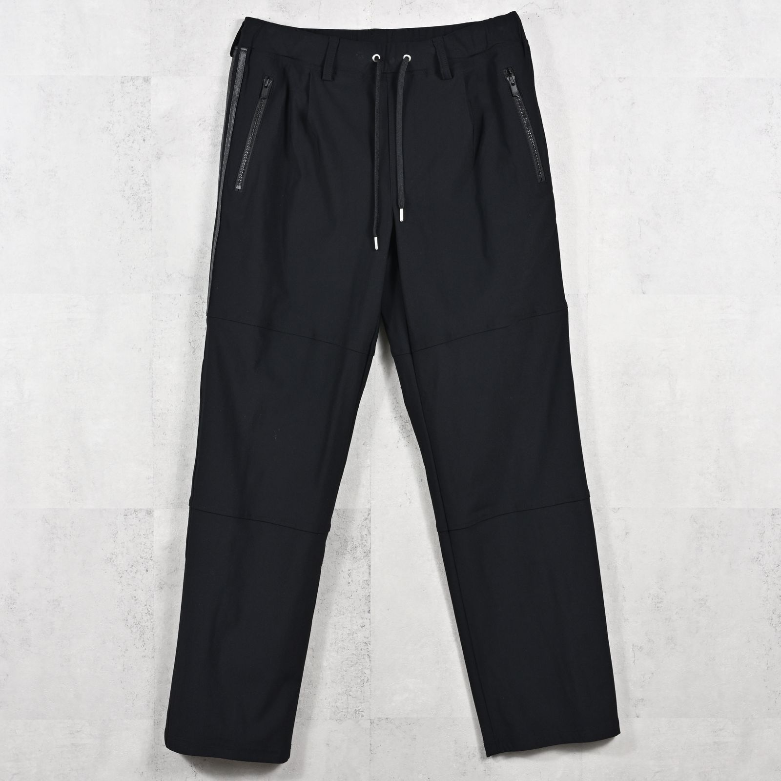 JOHNSON LINE WIDE PANTS / RC39-ST-009WT / ジョンソンラインワイドタックパンツ / ブラック×ブラック (1月下旬入荷予定)