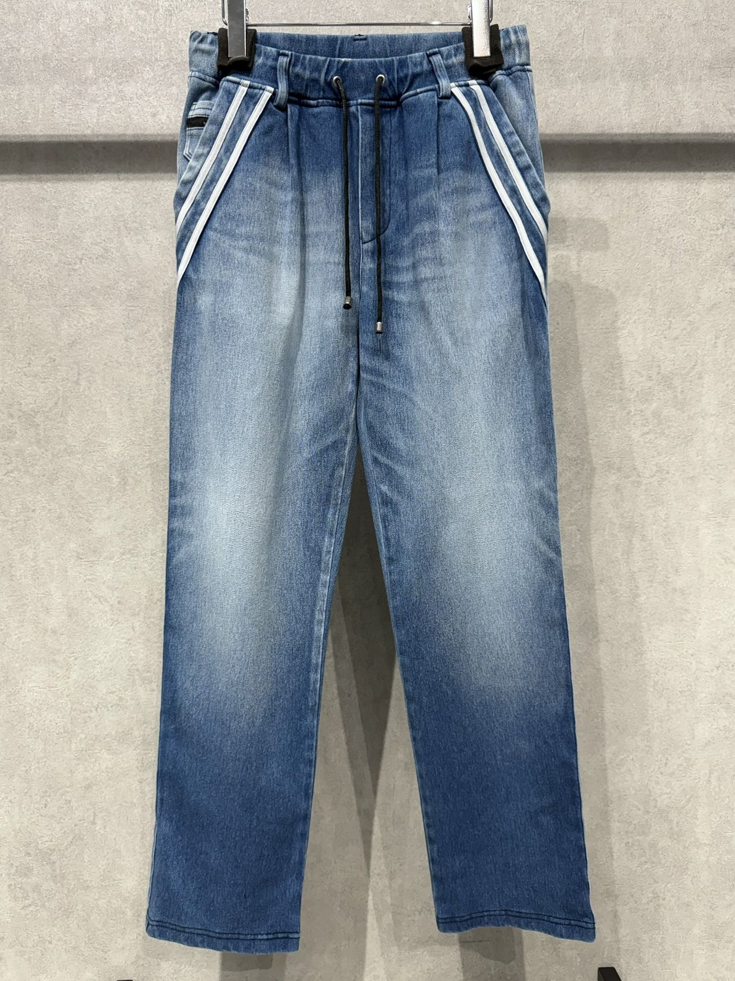 EDGE DENIM SEMI WIDE PT / RC40-ST-014WTD / デニムジャージセミワイドラインパンツ / ライトインディゴ