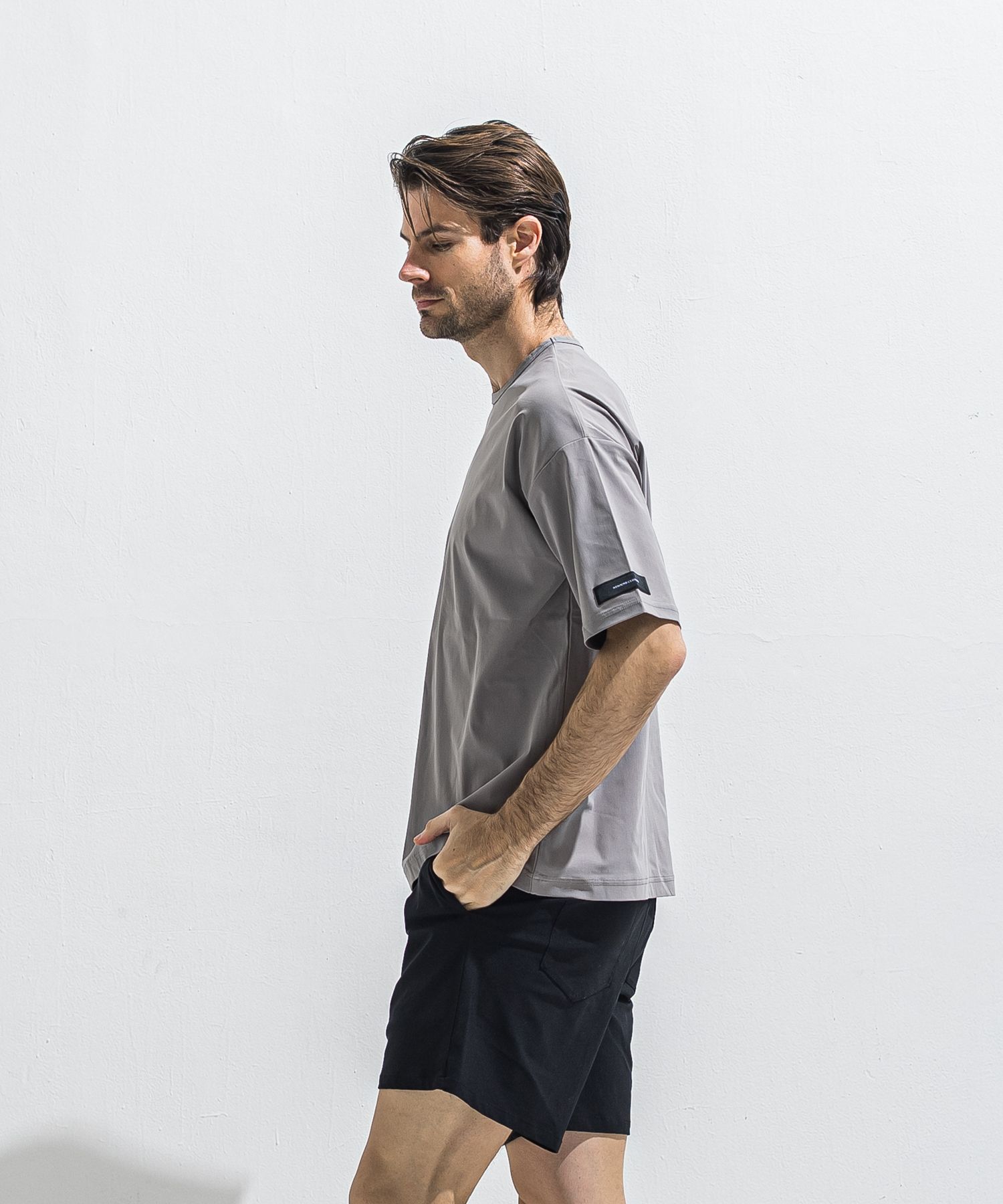 NYLON OVER T / RC40-T-003 / ナイロンビッグTシャツ / グレー (5月中旬入荷予定)