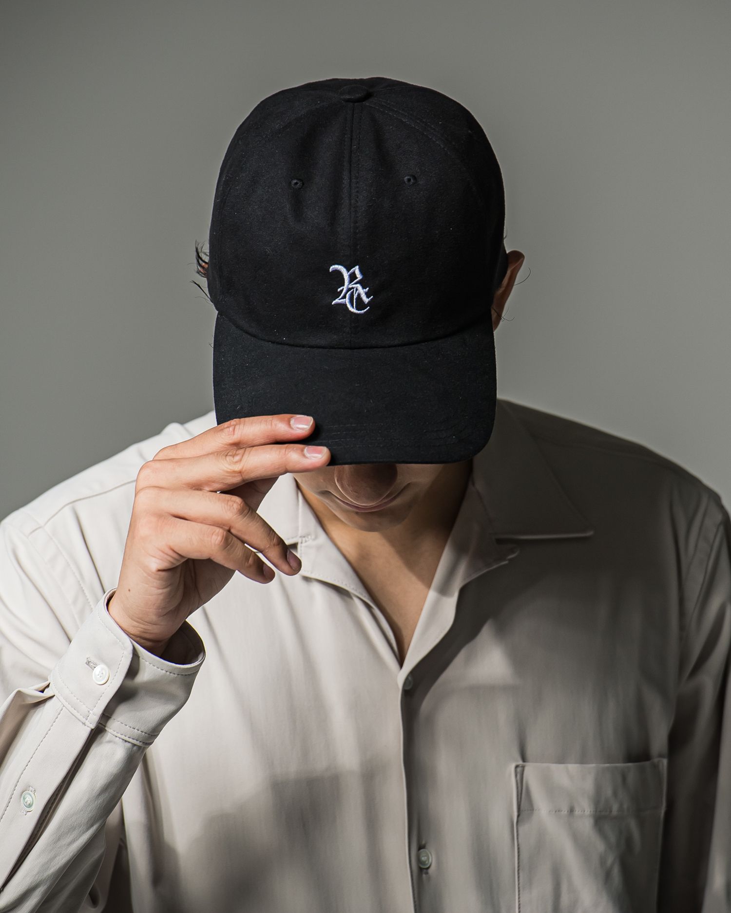 SUEDE LOW CAP / RC37-CAP-002 / スエードエコレザーローキャップ / ブラック (9月上旬入荷予定)