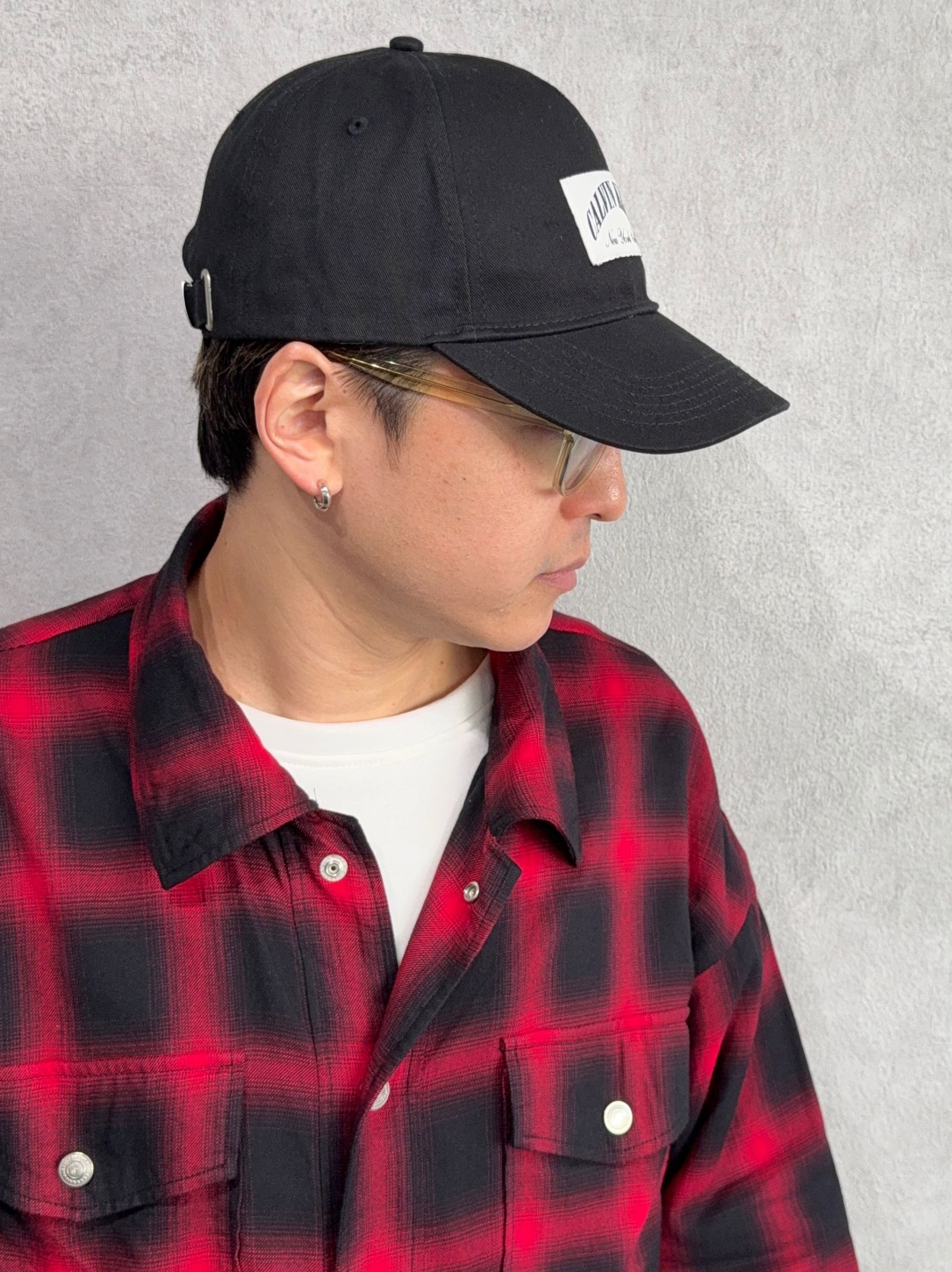 ロゴパッチベースボールキャップ / 4D5103G / UB1(ブラック)