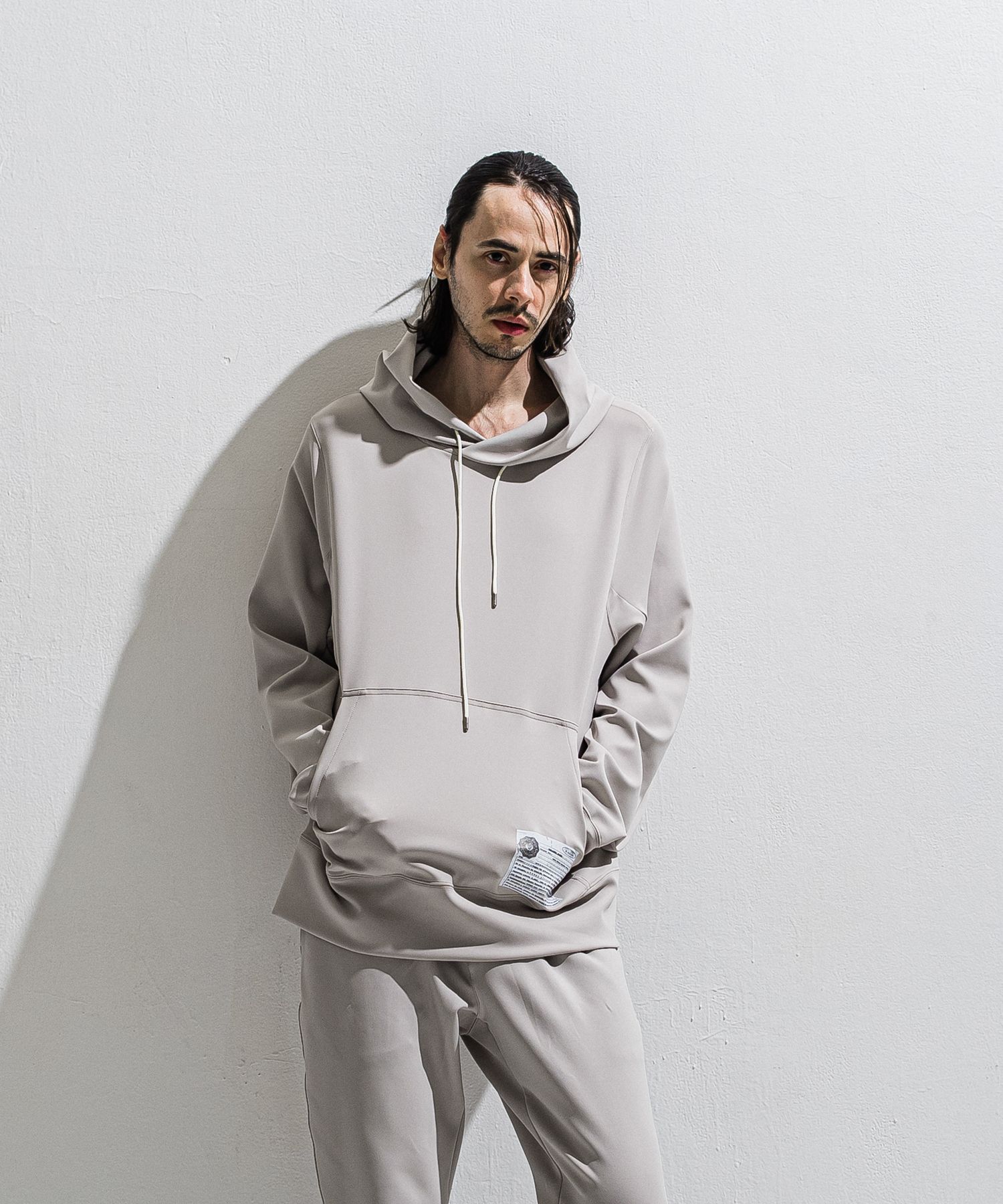 WILL PULLOVER HOODIE / DP1-C-001 / ウィルプリントプルオーバーパーカー / グレージュ (2月上旬入荷予定)