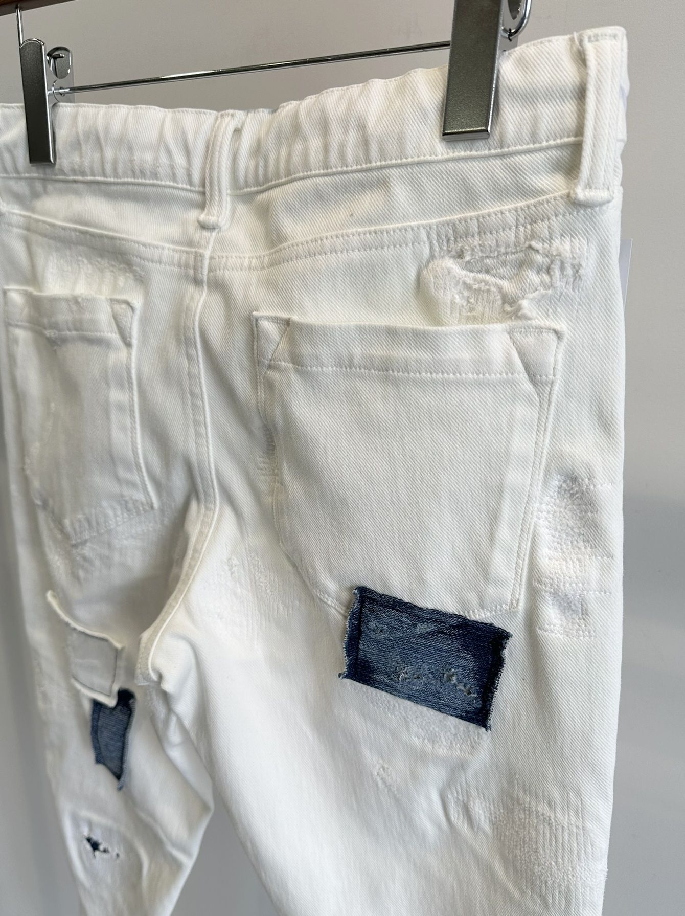 MICK DENIM JERSEY / BASIC-ST-020 / デニムジャージテーパードパンツ / ホワイトリメイク (9月上旬入荷予定)