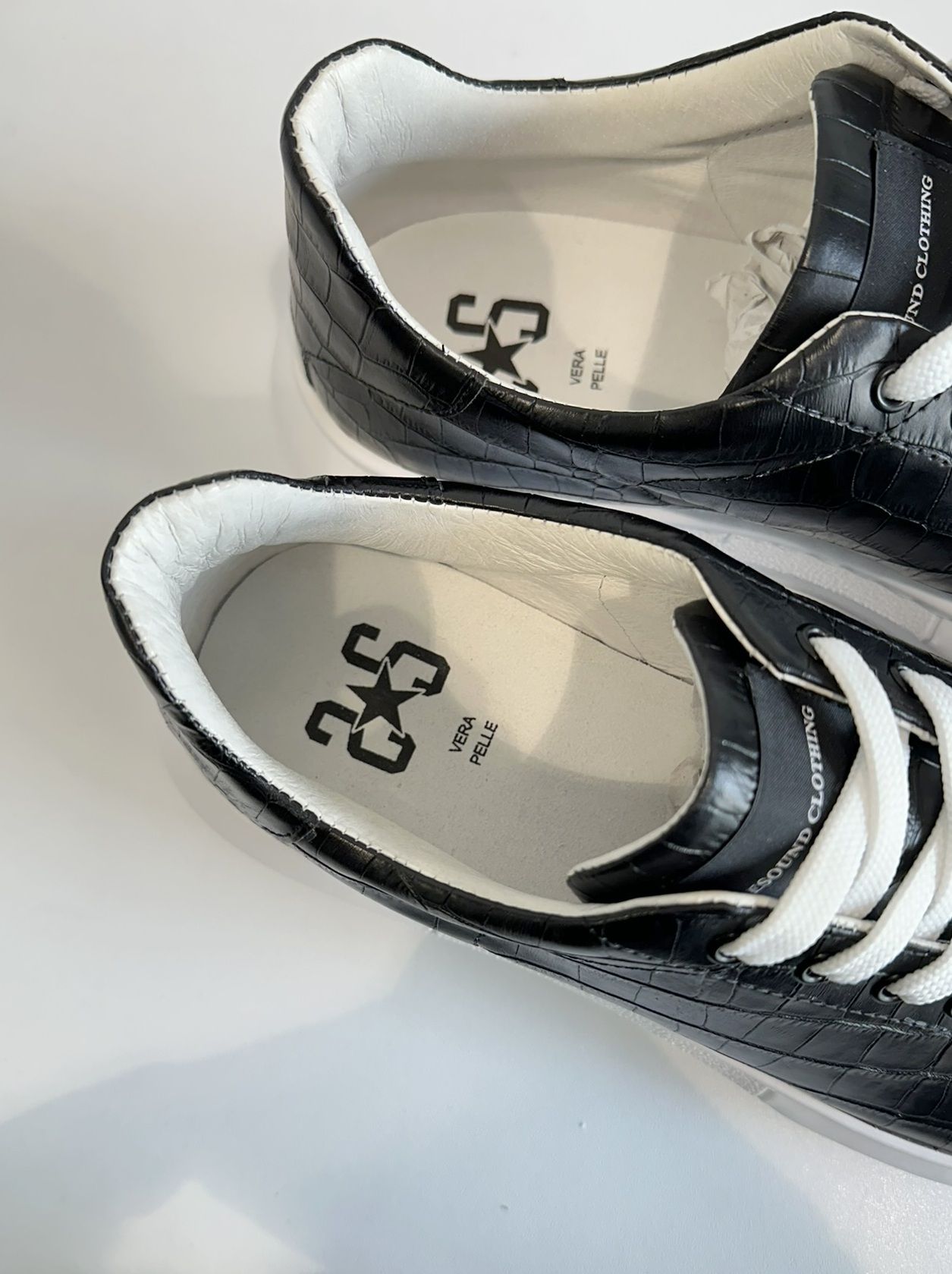 RESOUND×2STAR CROCODILE SNEAKER / RC24-S-002 / レザースニーカー / ブラック