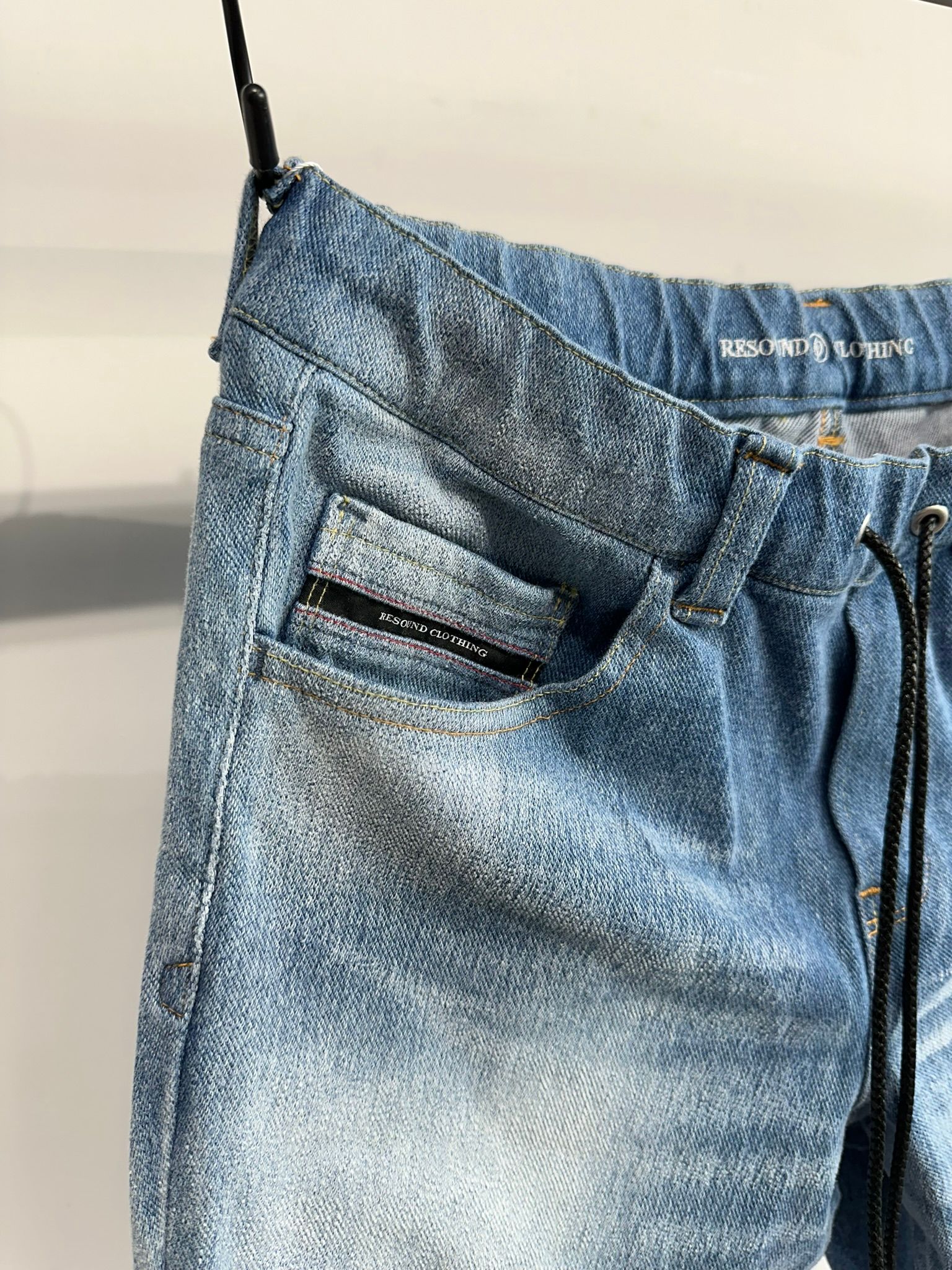 MICK DENIM JERSEY / RC33-ST-020 / デニムジャージテーパードパンツ / インディゴユーズド