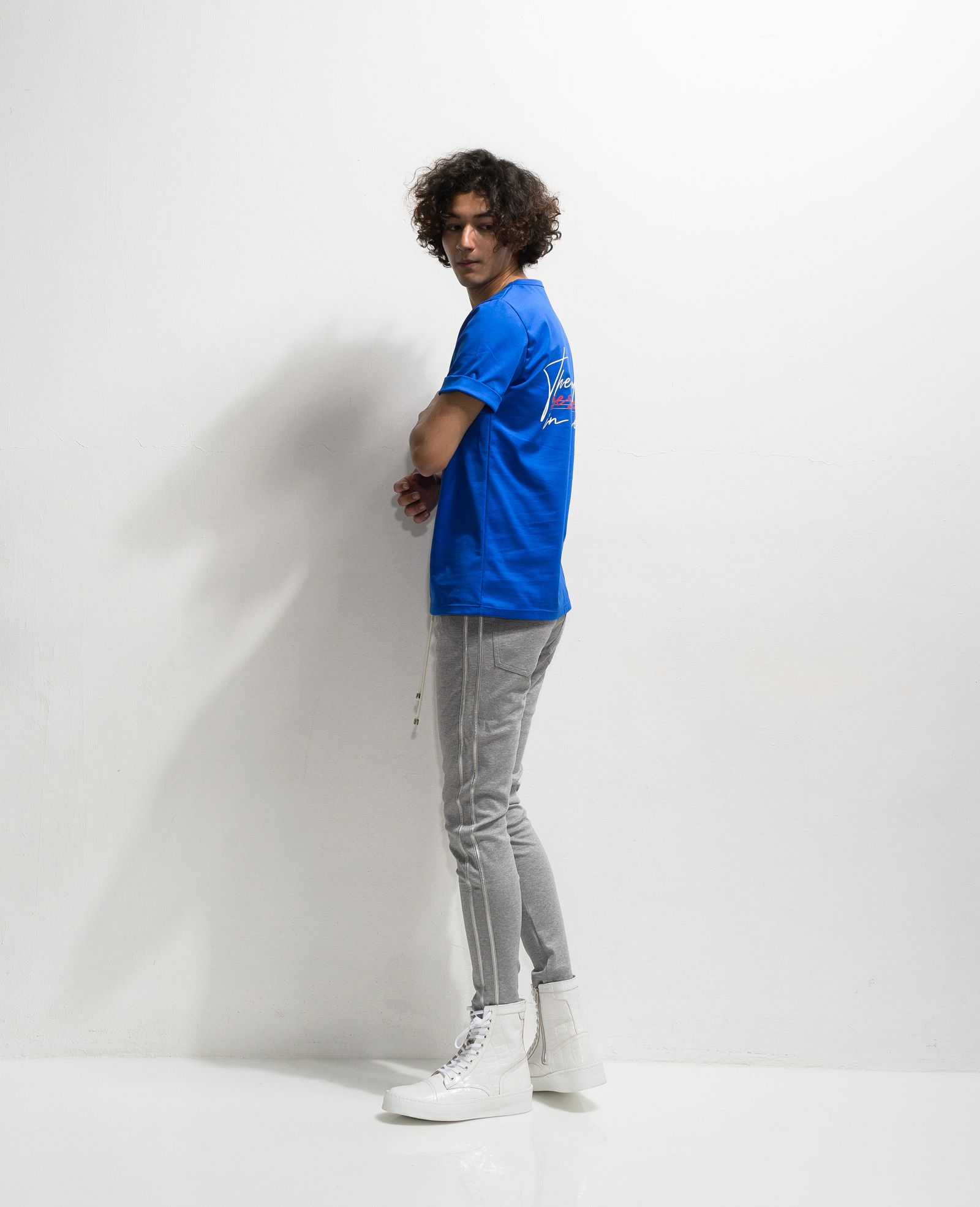 MESSAGE CHEST ROLL UP JERSEY TEE / RC20-T-003 / バックプリントTシャツ ※
