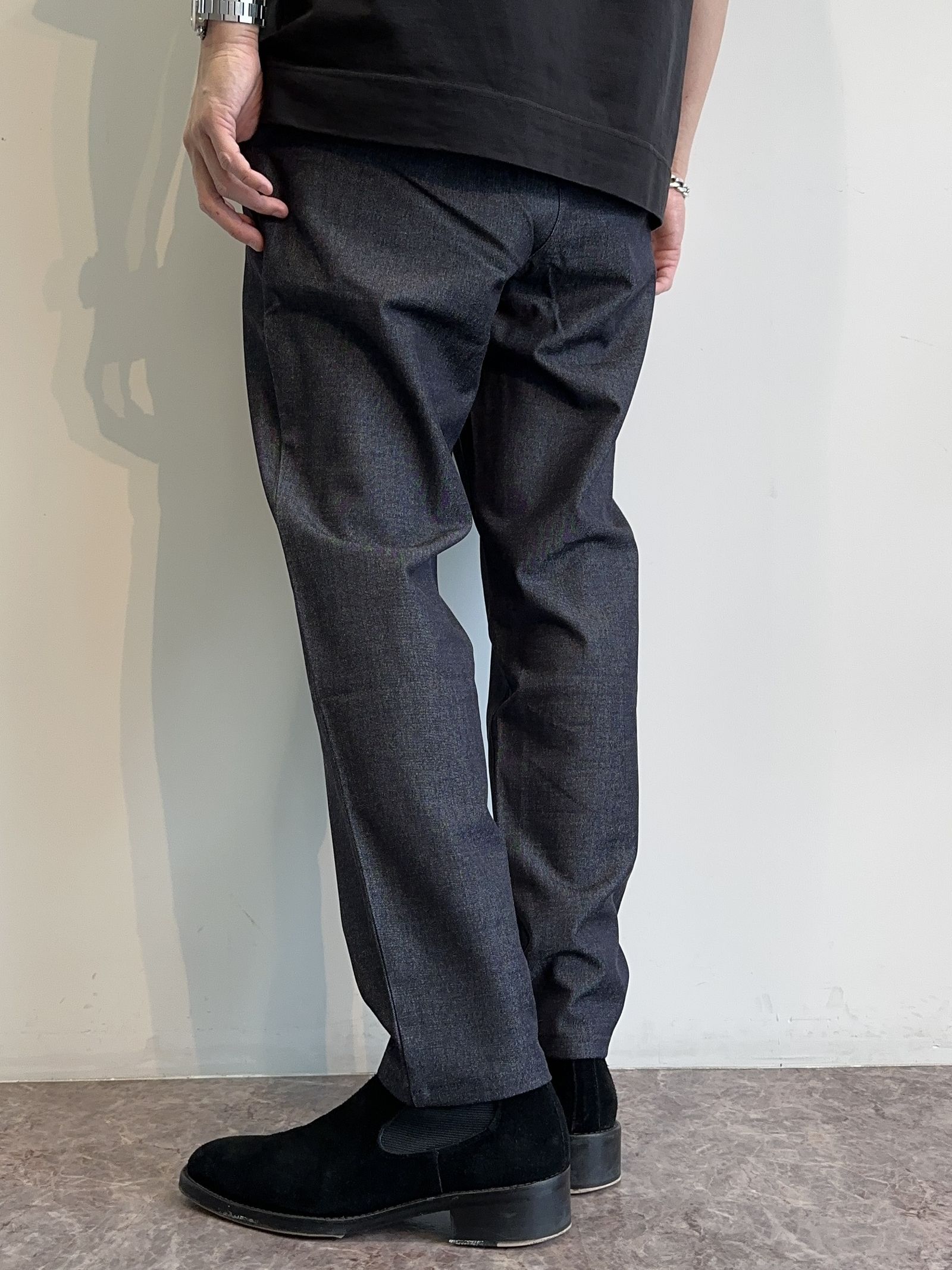 PAT WIDE EASY PANTS / RC31-ST-036 / ベルト付きテーパードワイドパンツ / デニム