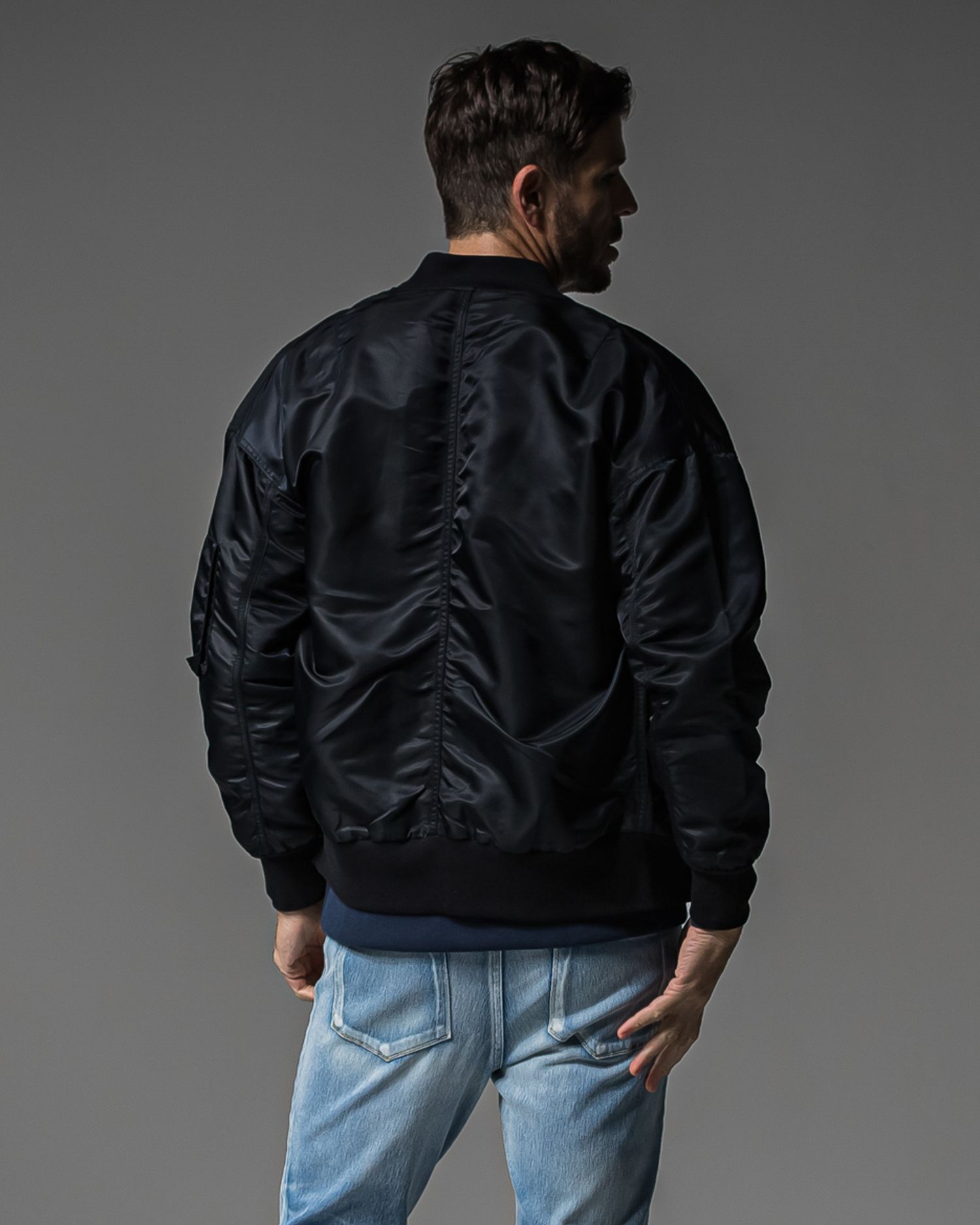 LIGHT DAVID JACKET / RC37-JK-002 / ナイロンライトMA-1 / ブラック (9月上旬入荷予定)