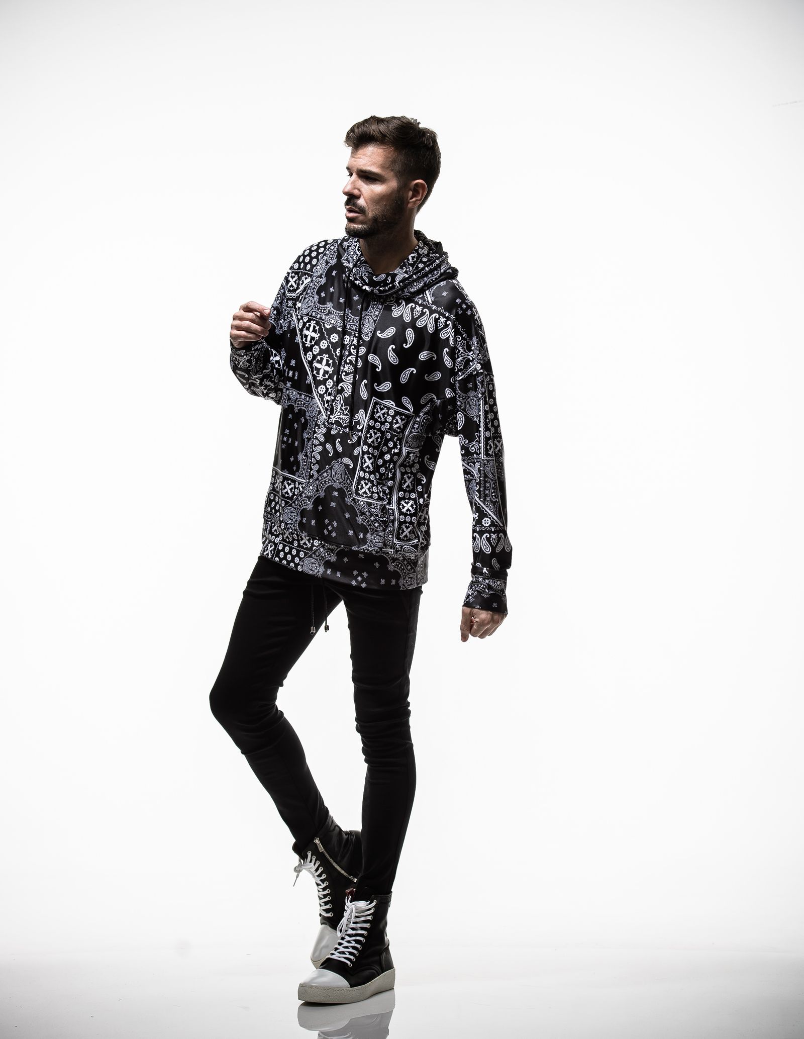 【※期間限定販売※】 BANDANA RUSH LOOSE HOODIE / RC19-C-003 / ラッシュガードパーカー