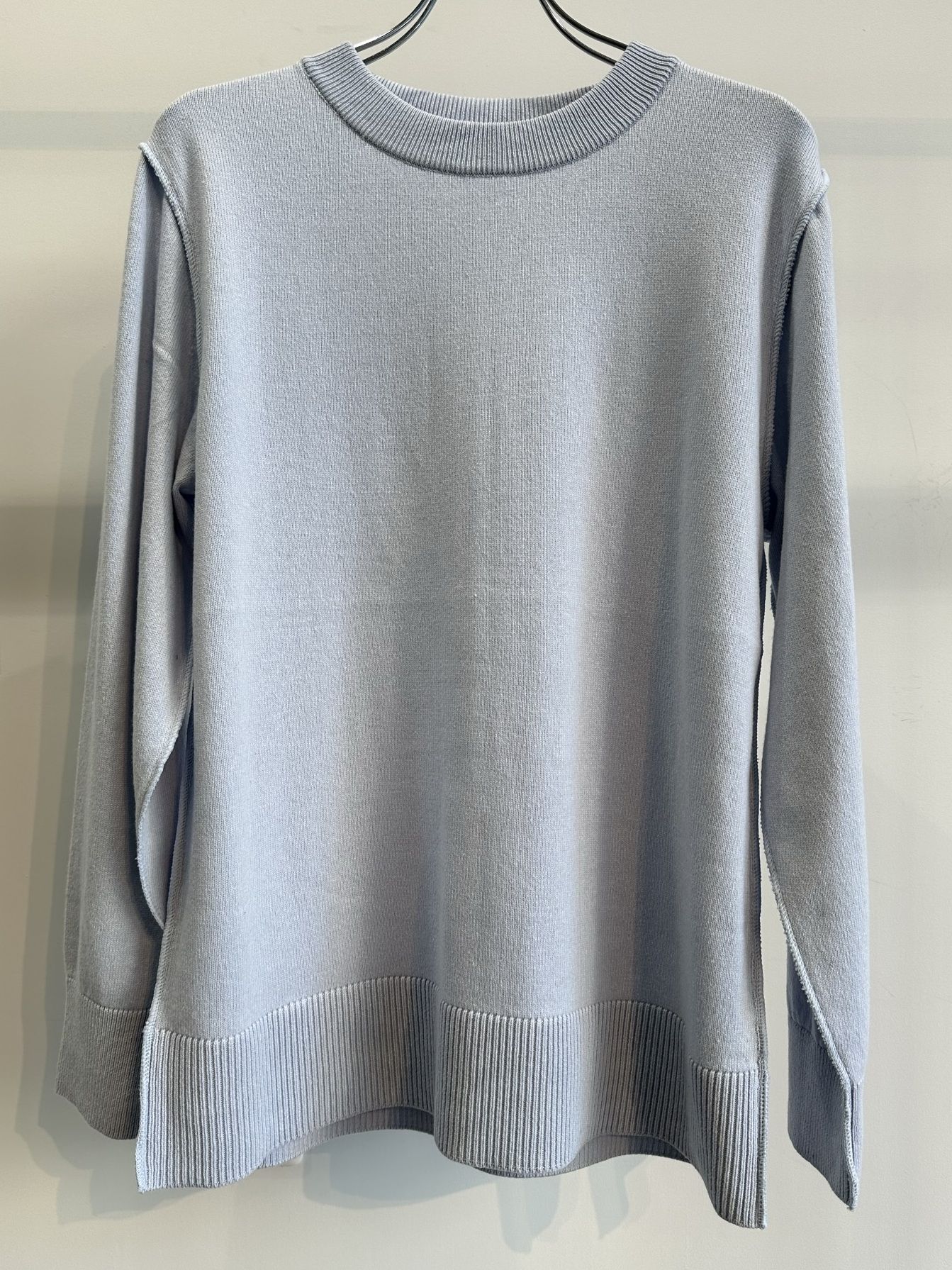 OUT SEAM SWEATER / RC30-K-001 / アウトシームニット / サックス