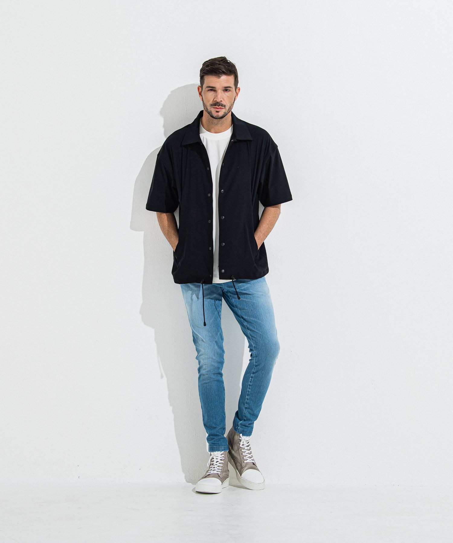 DENIM JERSEY CHRIS EASY TUCK PT / RC36-ST-016TD / ライトオンスデニムジャージイージータックパンツ / ライトインディゴ