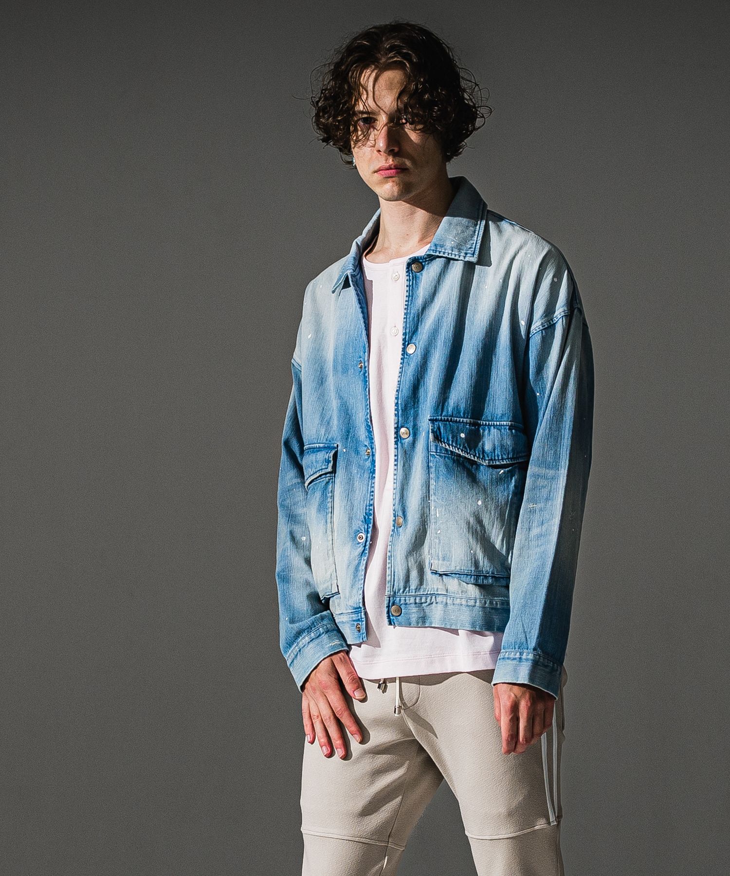 LDENIM AG FLIGHT JACKET / RC41-JK-001 / デニムフライトジャケット / ライトインディゴ (8月中旬入荷予定)