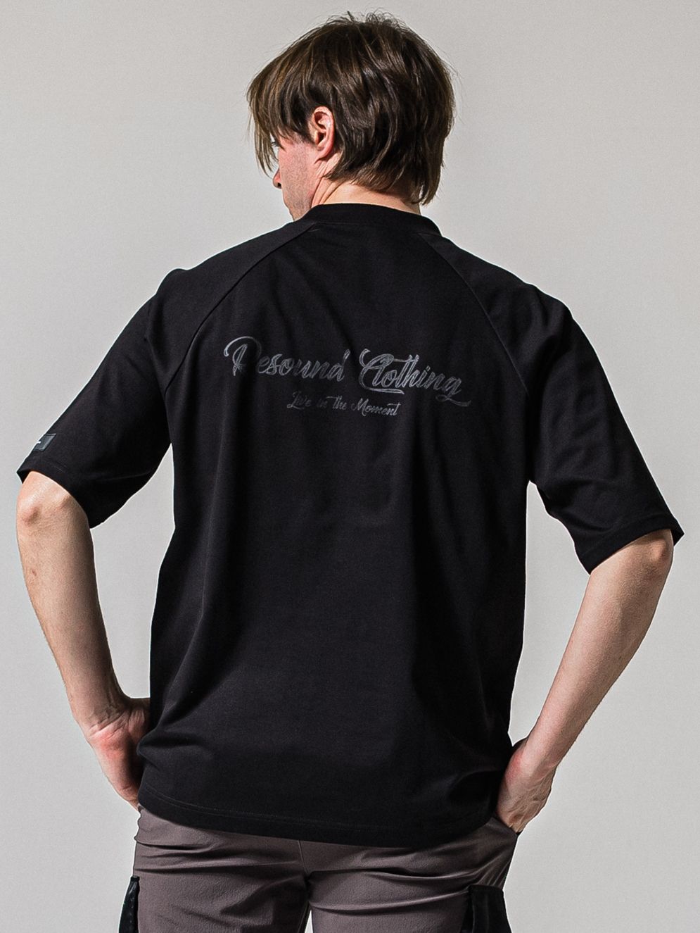 BACK RC RAGLAN OVER TEE / RC39-T-001 / バックロゴラグランビッグTシャツ / ブラック (4月上旬入荷予定)