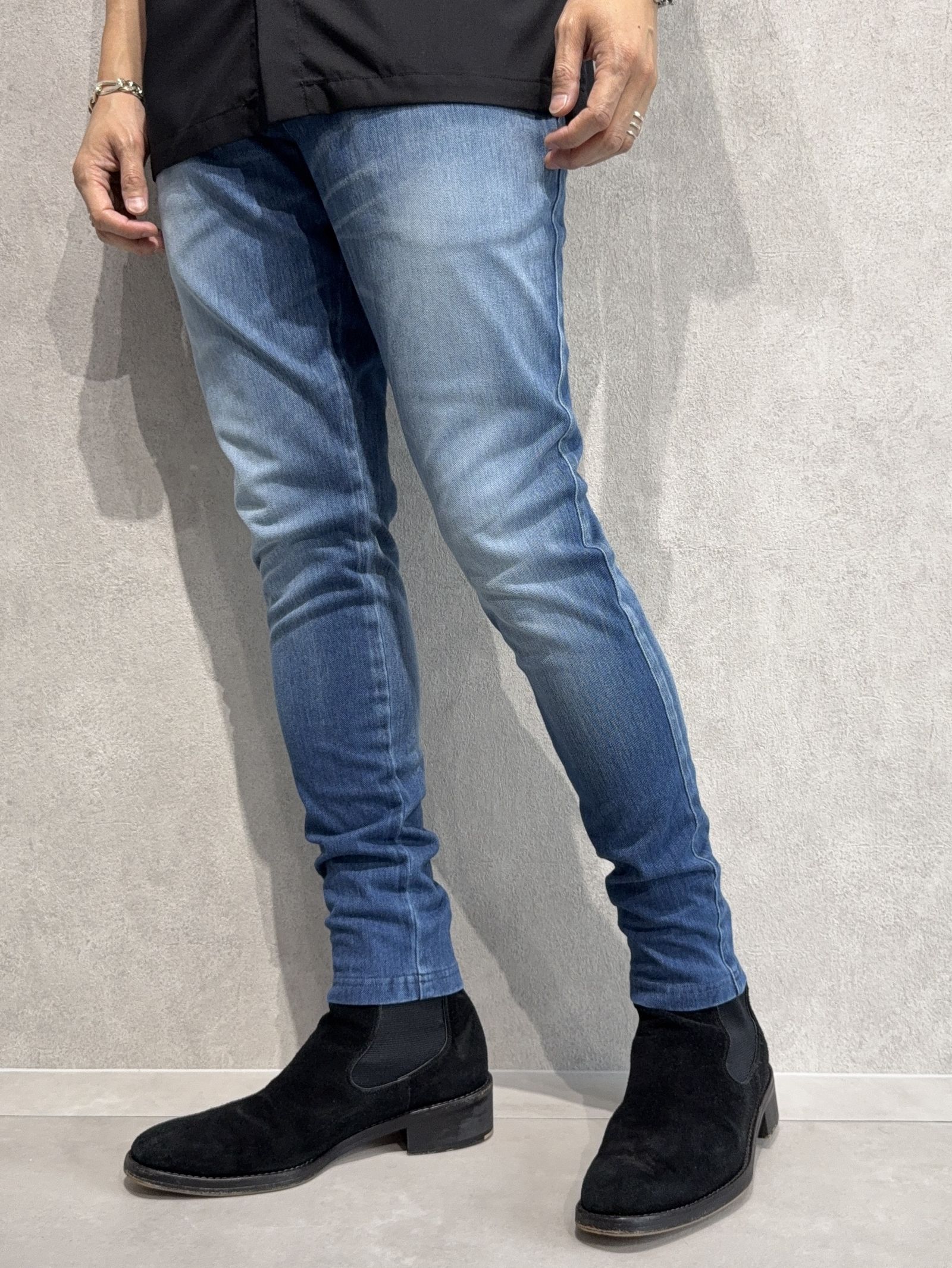 DENIM JERSEY CHRIS EASY TUCK PT / RC36-ST-016TD / ライトオンスデニムジャージイージータックパンツ / ダークインディゴ