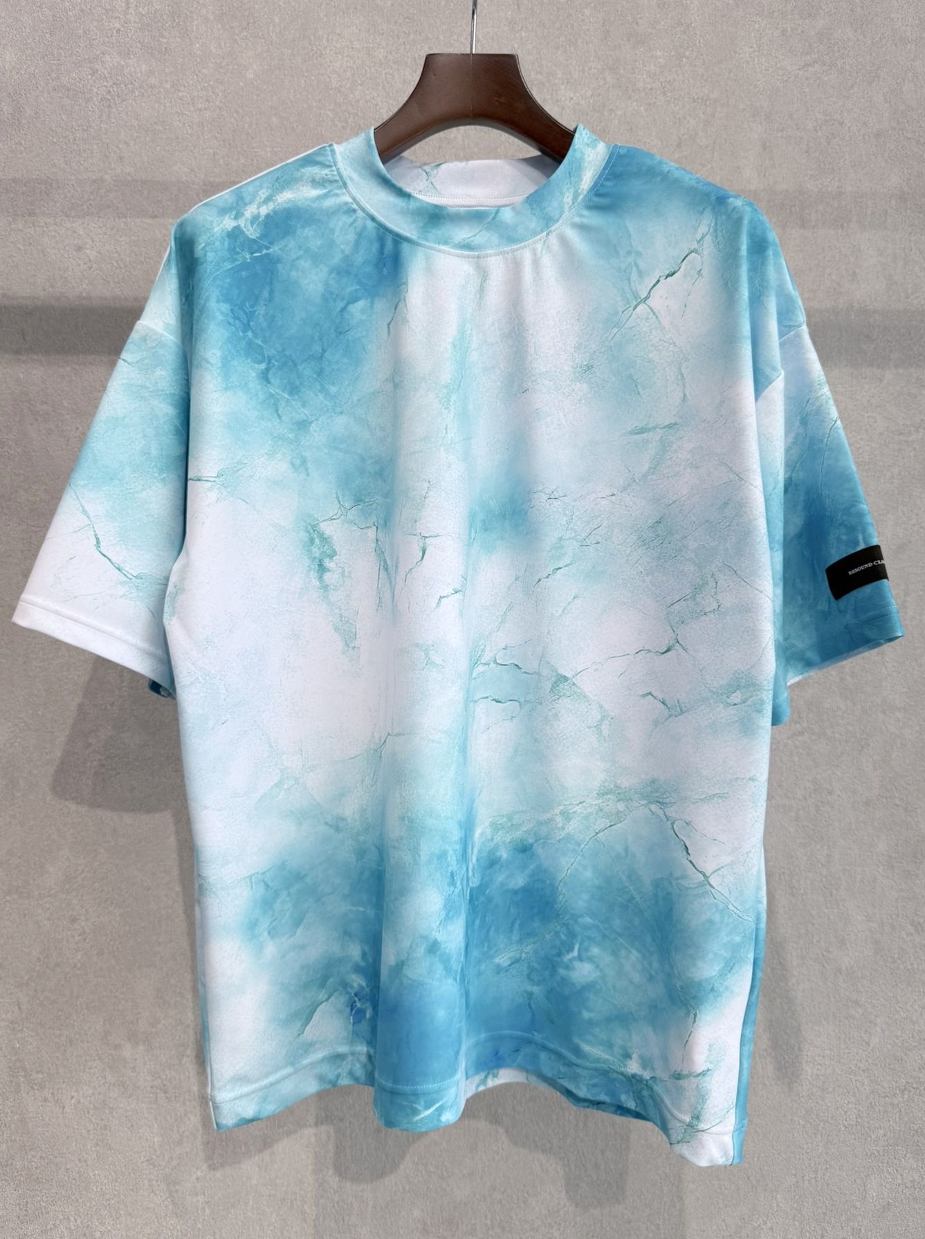 MARBLE RUSH OVER T / RC36-T-012 / マーブル柄ラッシュガードビッグTシャツ / ブルー