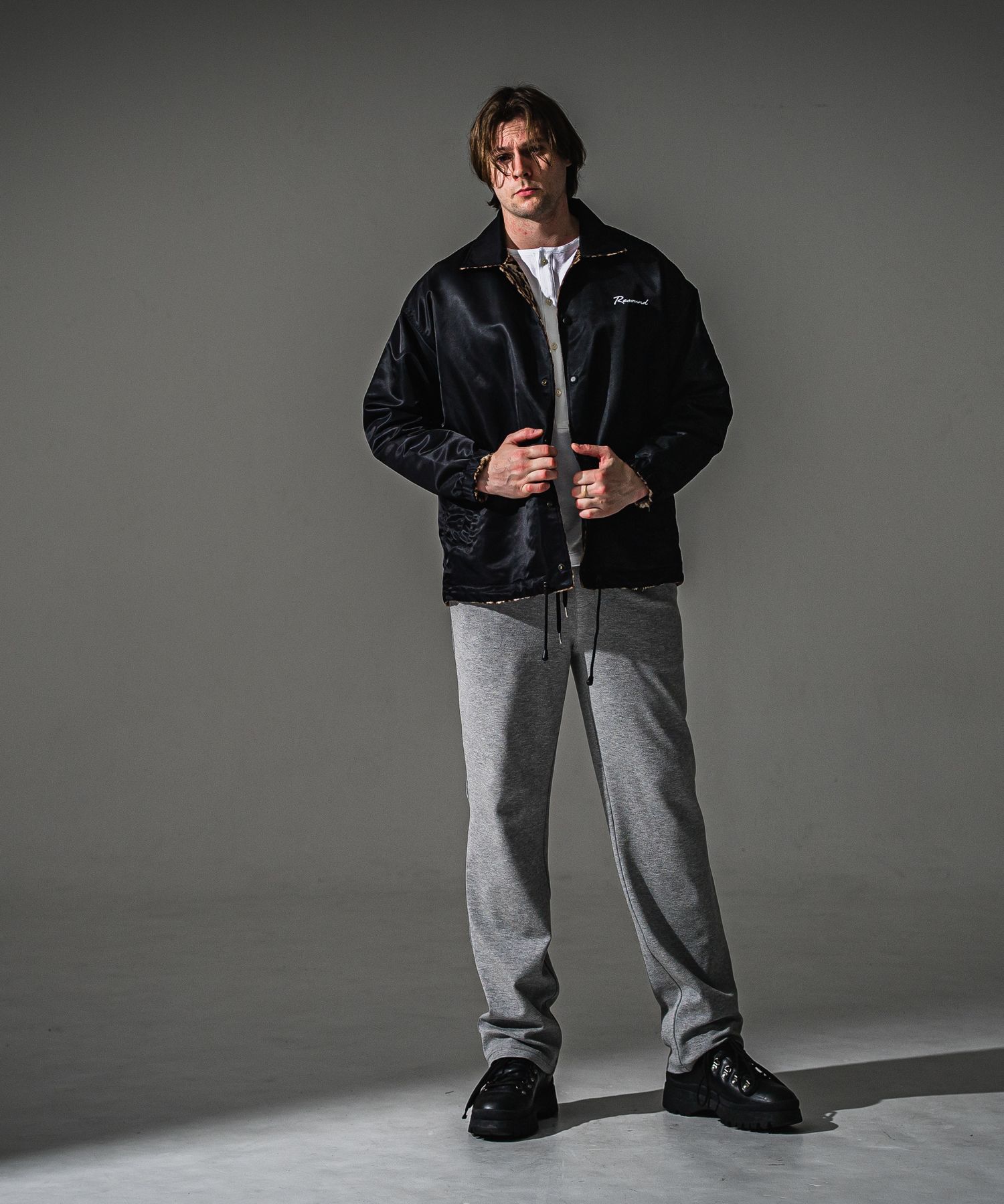 SEMI WIDE TUCK PANTS / RC41-ST-016WT / セミワイドタックパンツ / ブリスターグレー (7月下旬入荷予定)