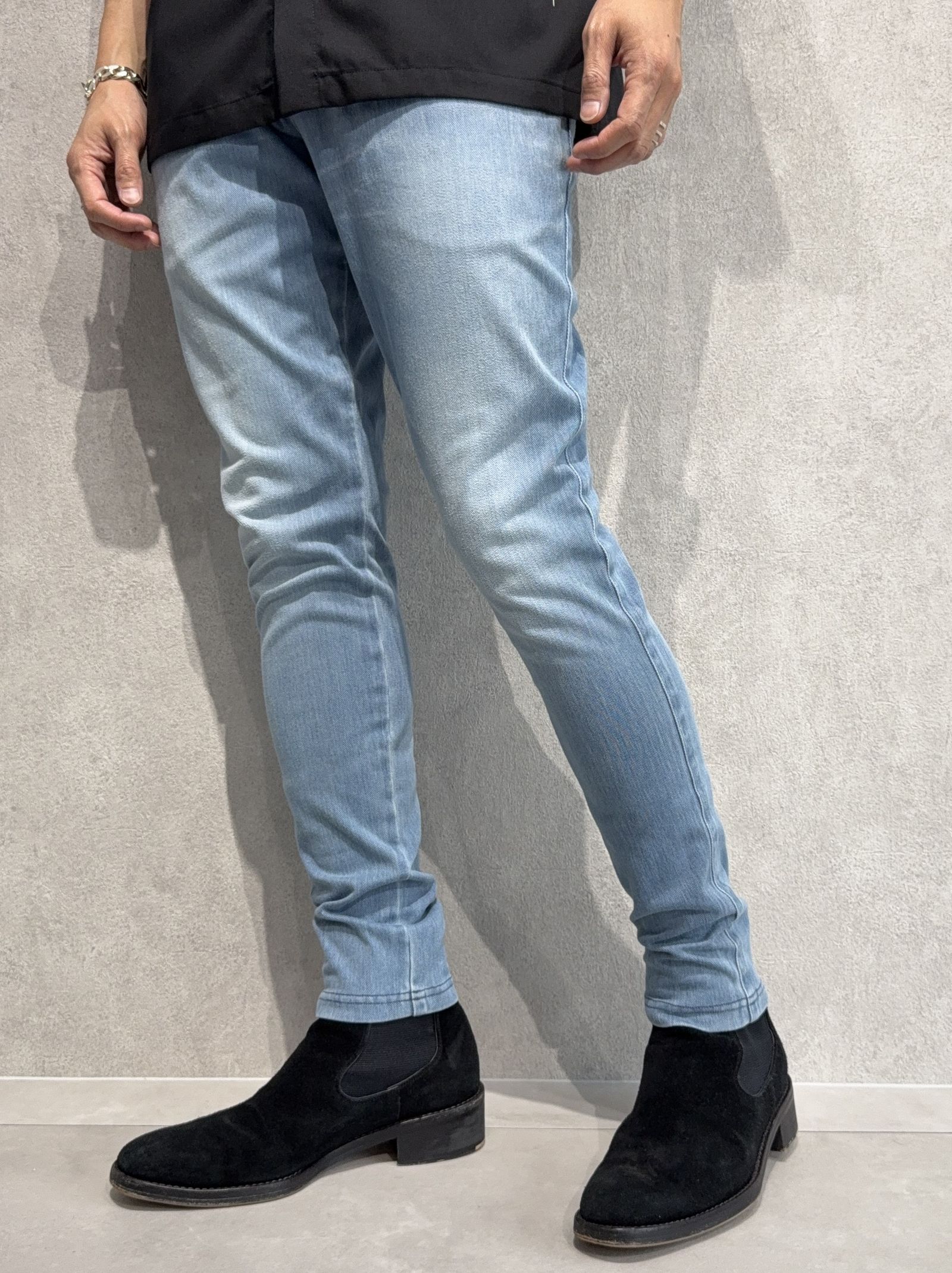 DENIM JERSEY CHRIS EASY TUCK PT / RC36-ST-016TD / ライトオンスデニムジャージイージータックパンツ / ライトインディゴ