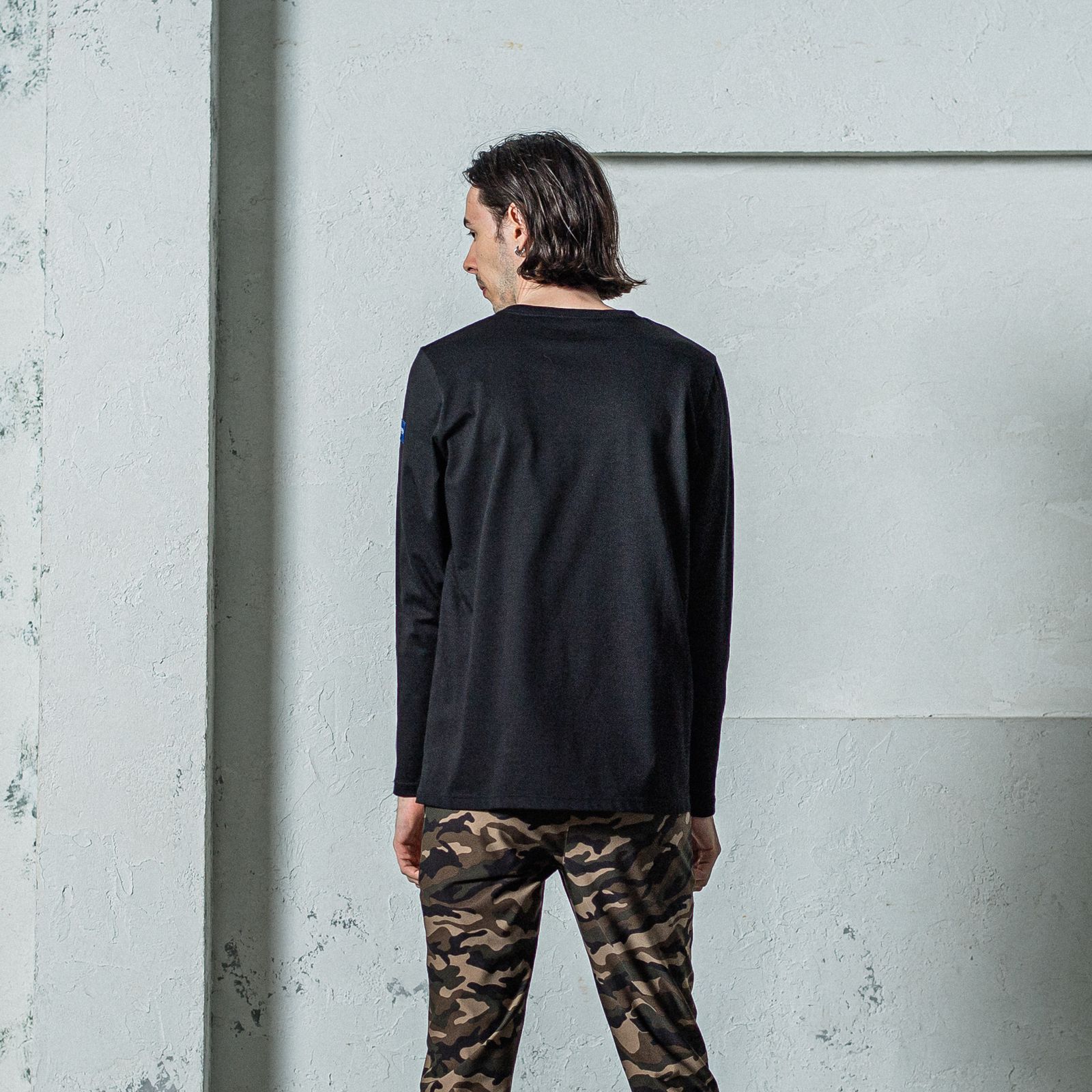 LONG SLEEVE TEE / RC35-T-008 / 無地長袖Tシャツ / ブラック