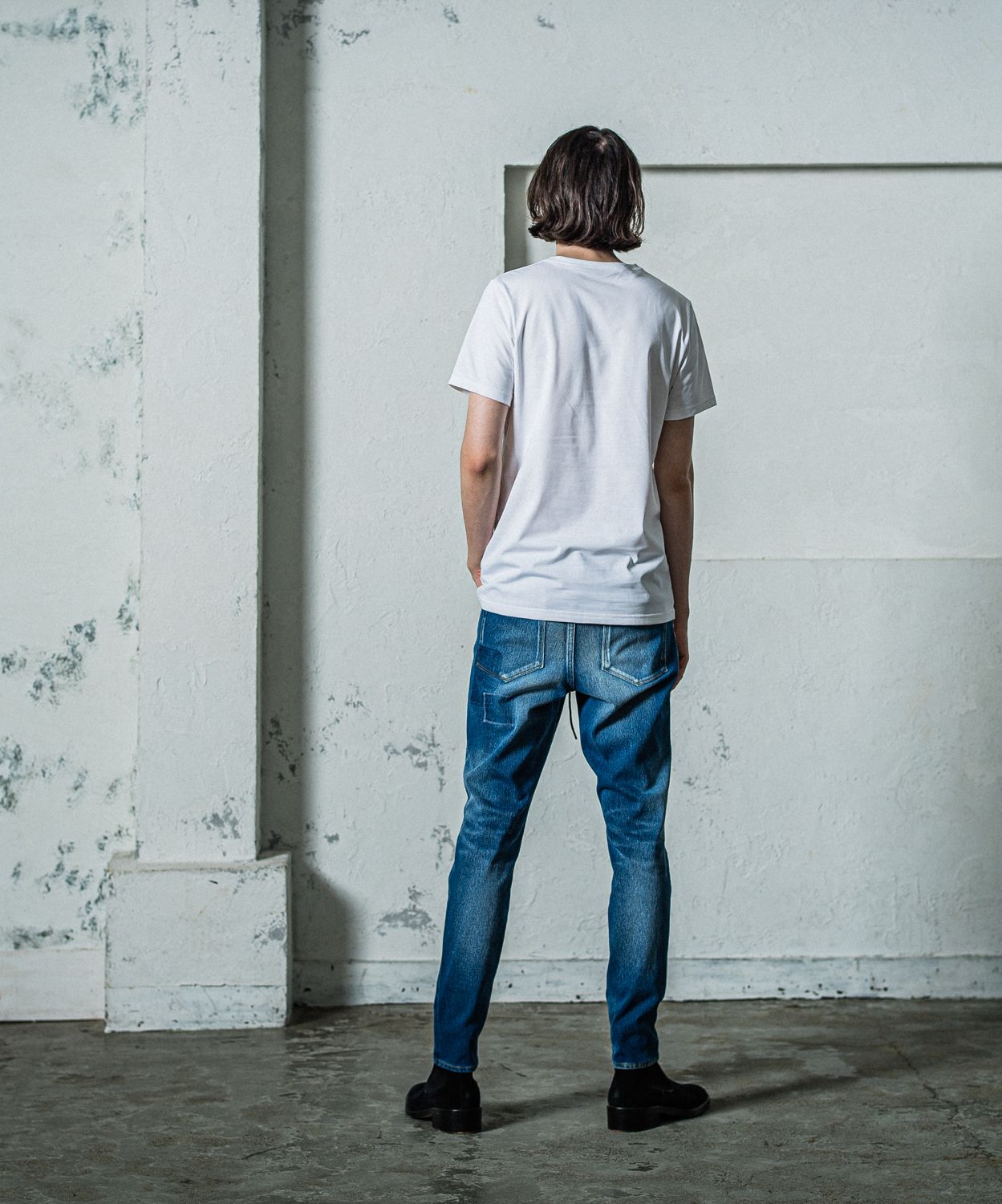 MICK DENIM JERSEY / RC35-ST-020 / デニムジャージテーパードパンツ / インディゴリメイク