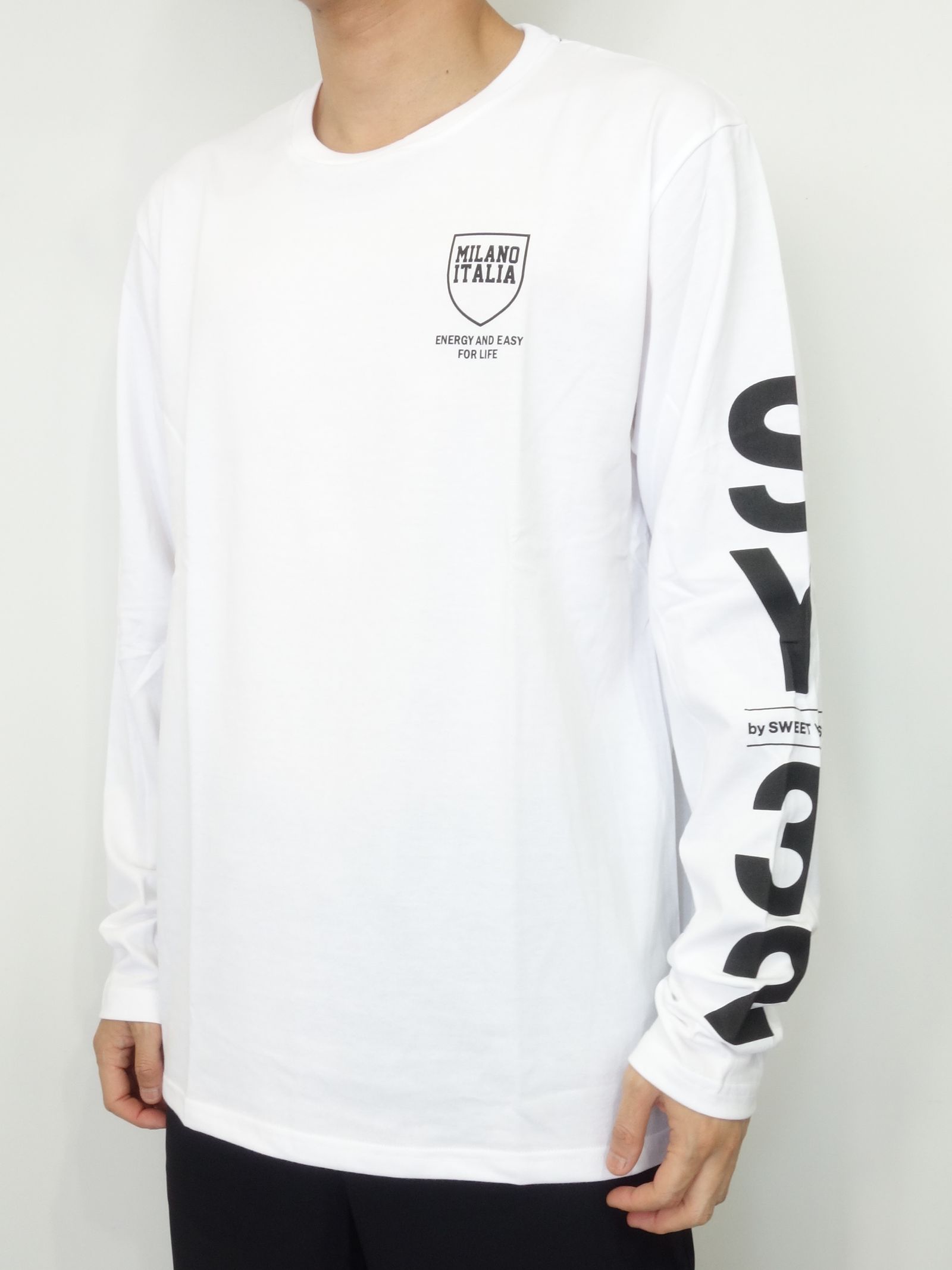 SY32 by SWEET YEARS - SHIELD LOGO L/S TEE / TNS1720J