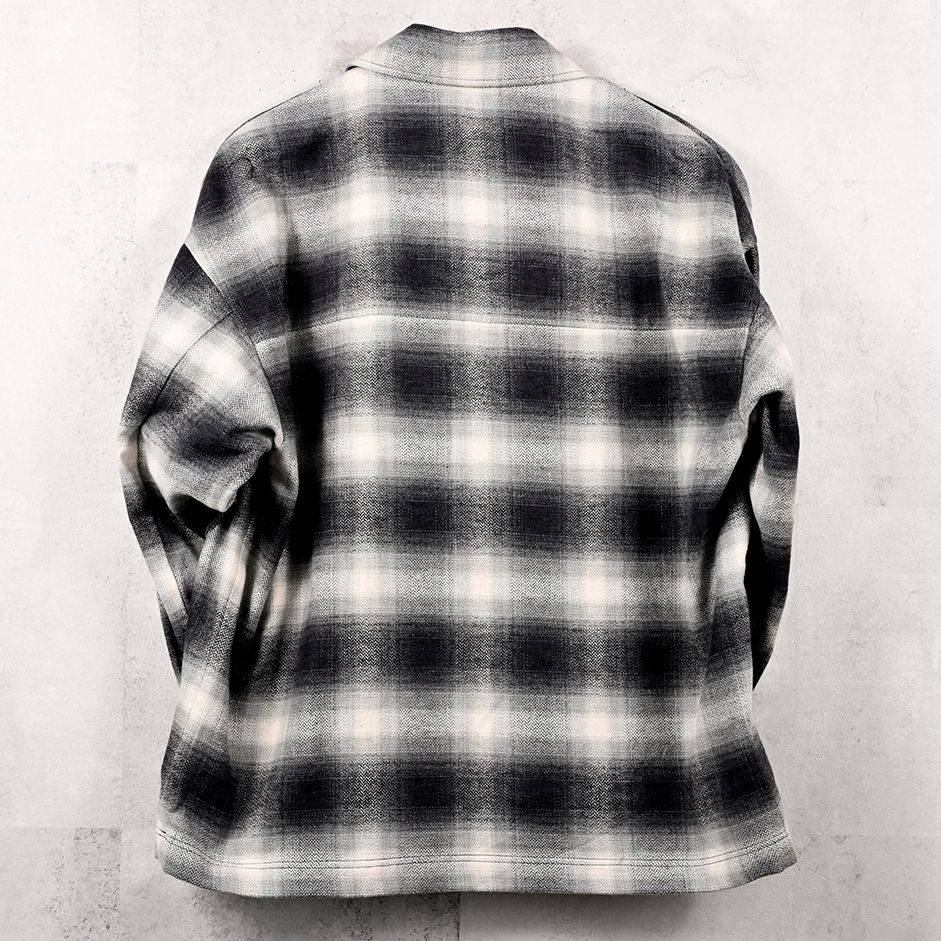 FLANNEL CHECK JK / RC41-JK-006 / フランネルチェックCPOジャケット / ブラック (8月下旬入荷予定)