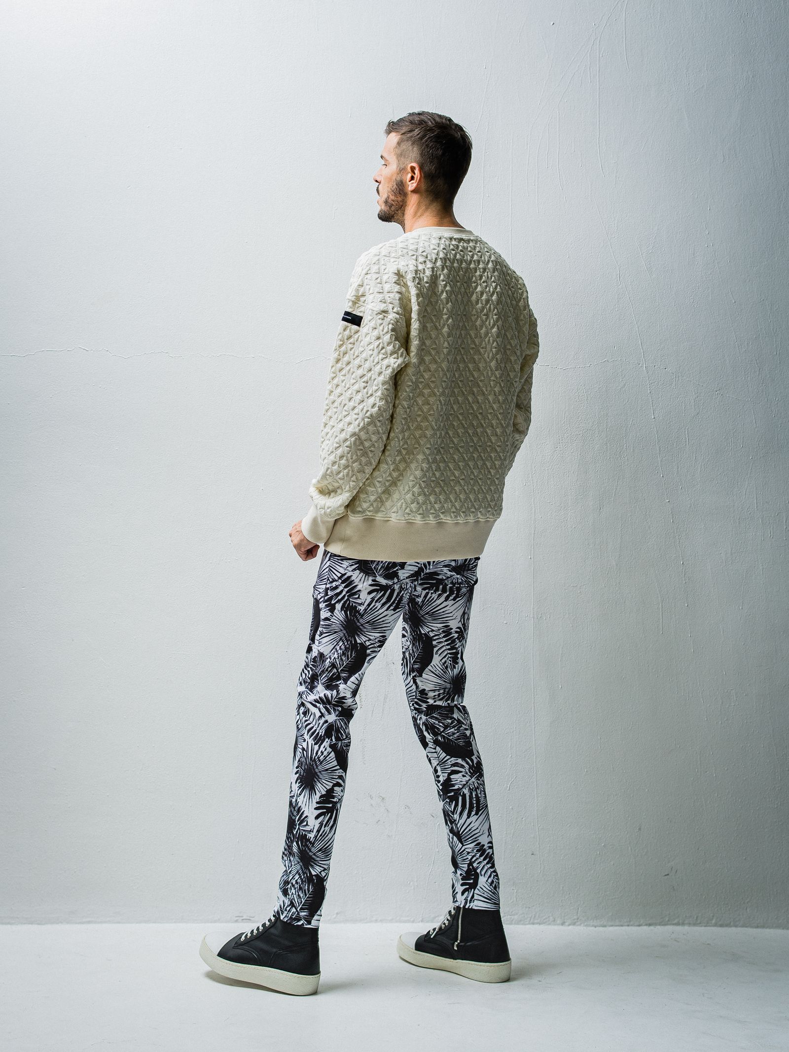 CHRIS EASY PANTS / RC27-ST-016 / リーフイージーパンツ / リーフブラック
